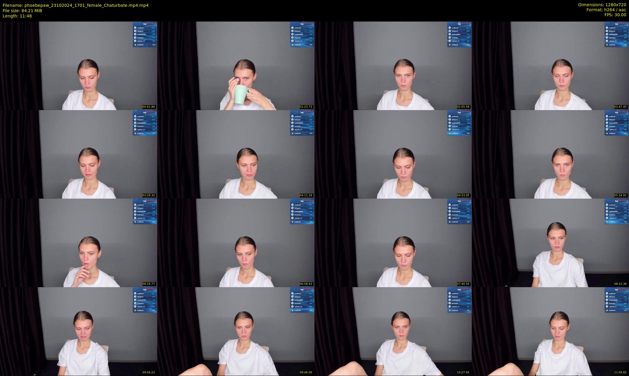 phoebepaw — 12 minute Chaturbate female cam show recording, 720p, Oct 23, 2024