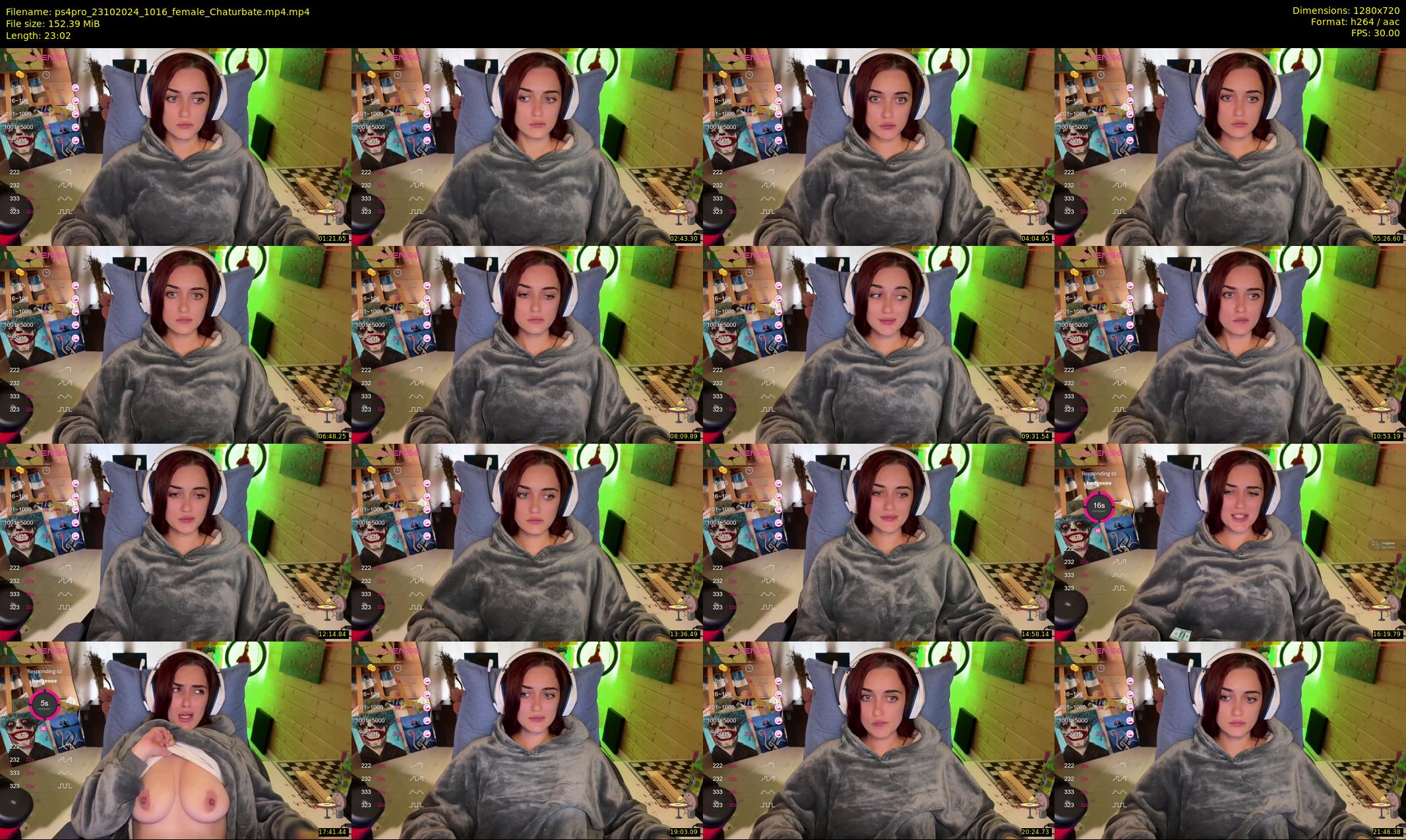 ps4pro — 24 minute Chaturbate female cam show recording, 720p, Oct 23, 2024