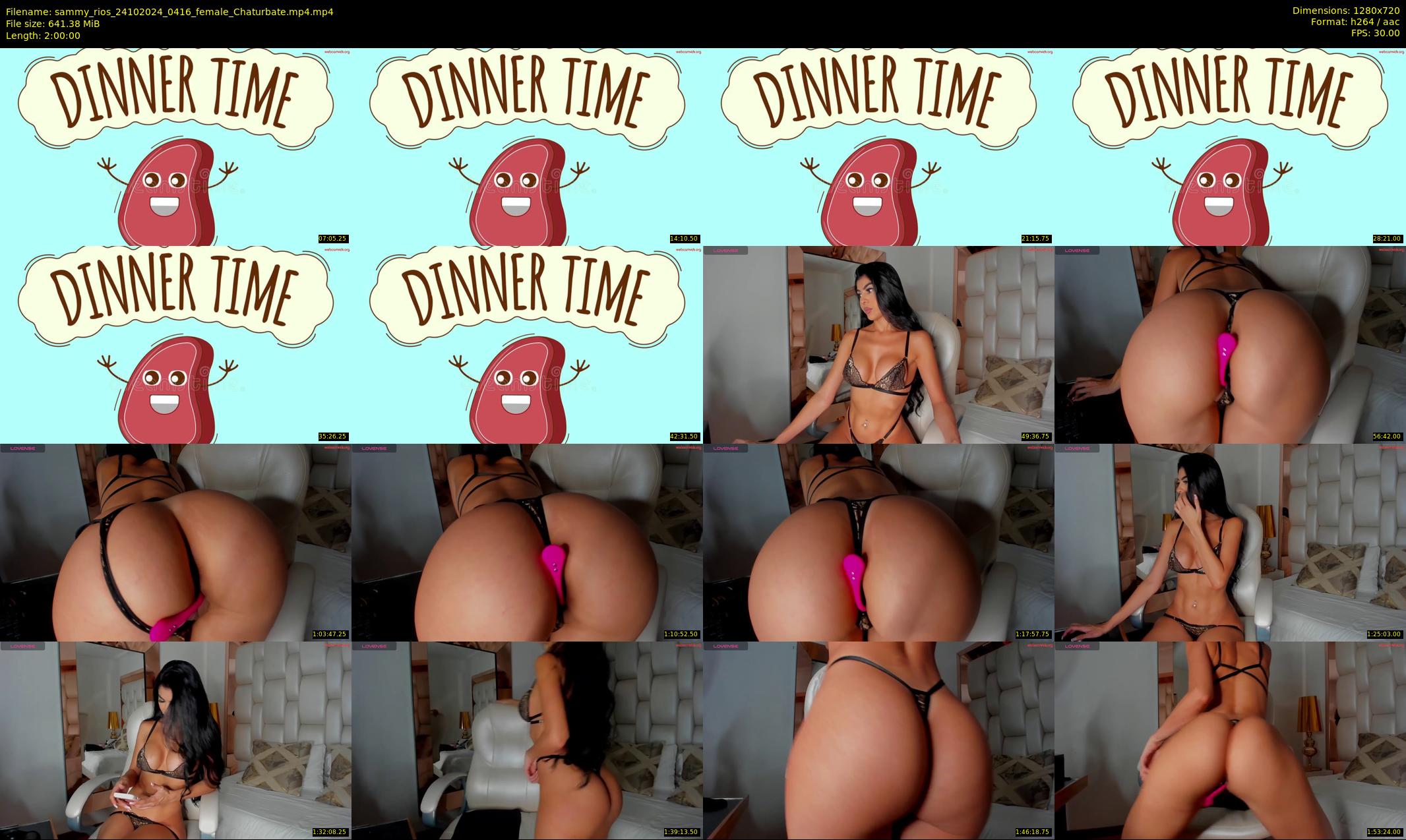 sammy_rios — 120 minute Chaturbate female cam show recording, 720p, Oct 24, 2024