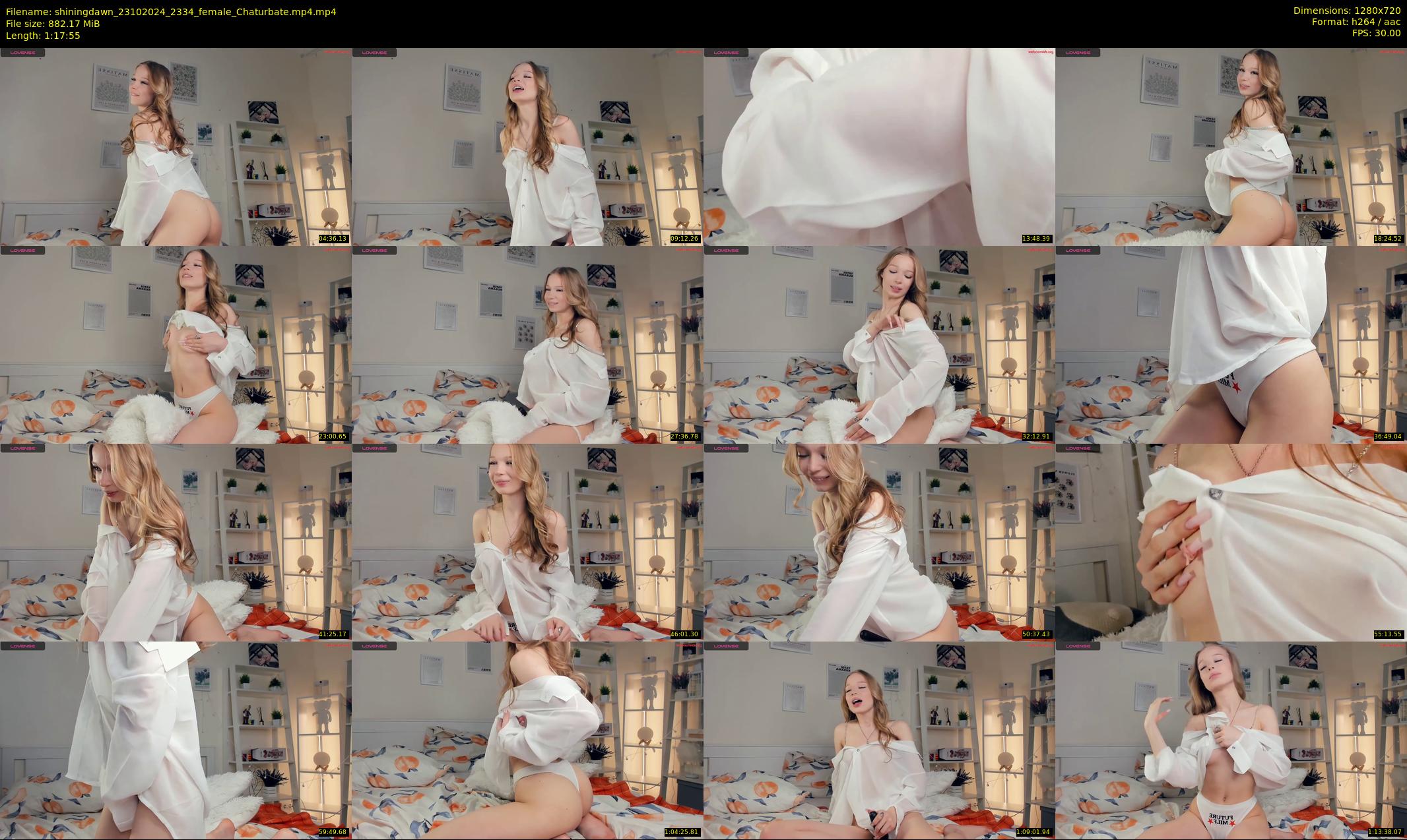 shiningdawn — 78 minute Chaturbate female cam show recording, 720p, Oct 23, 2024