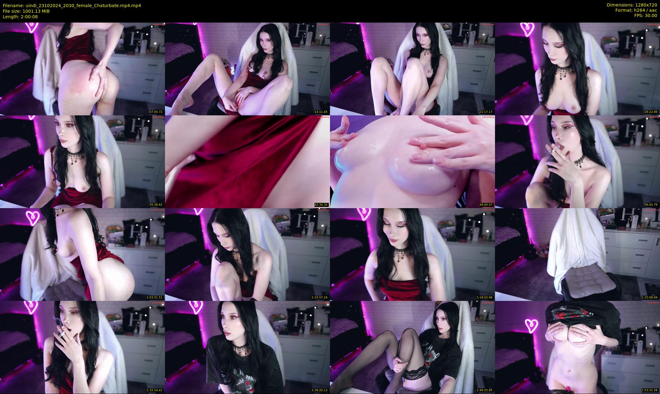 uindi — 121 minute Chaturbate female cam show recording, 720p, Oct 23, 2024