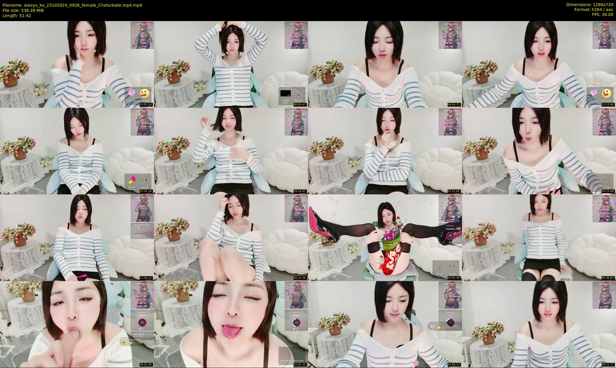 xiaoyu_ko — 52 minute Chaturbate female cam show recording, 720p, Oct 23, 2024