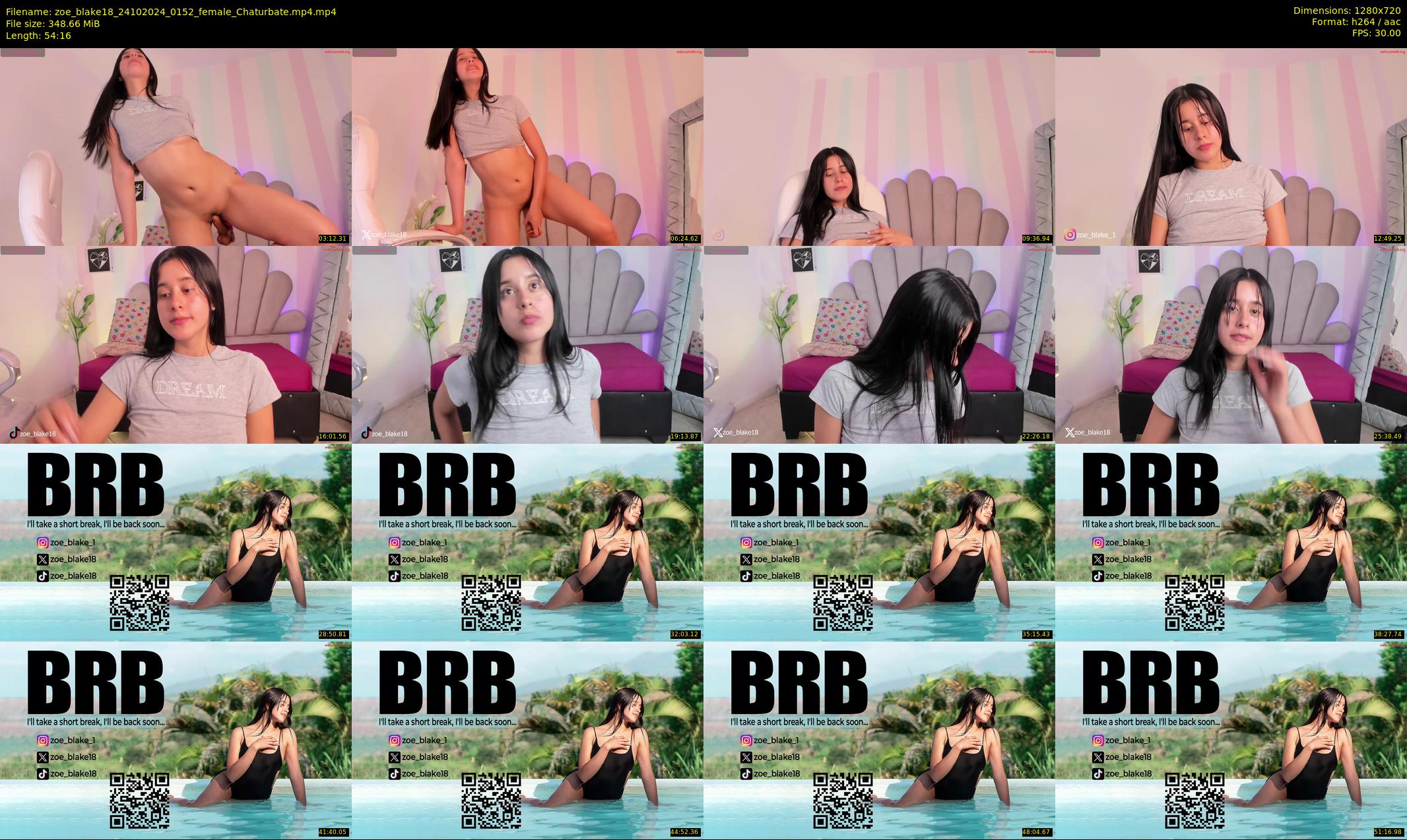 zoe_blake18 — 55 minute Chaturbate female cam show recording, 720p, Oct 24, 2024