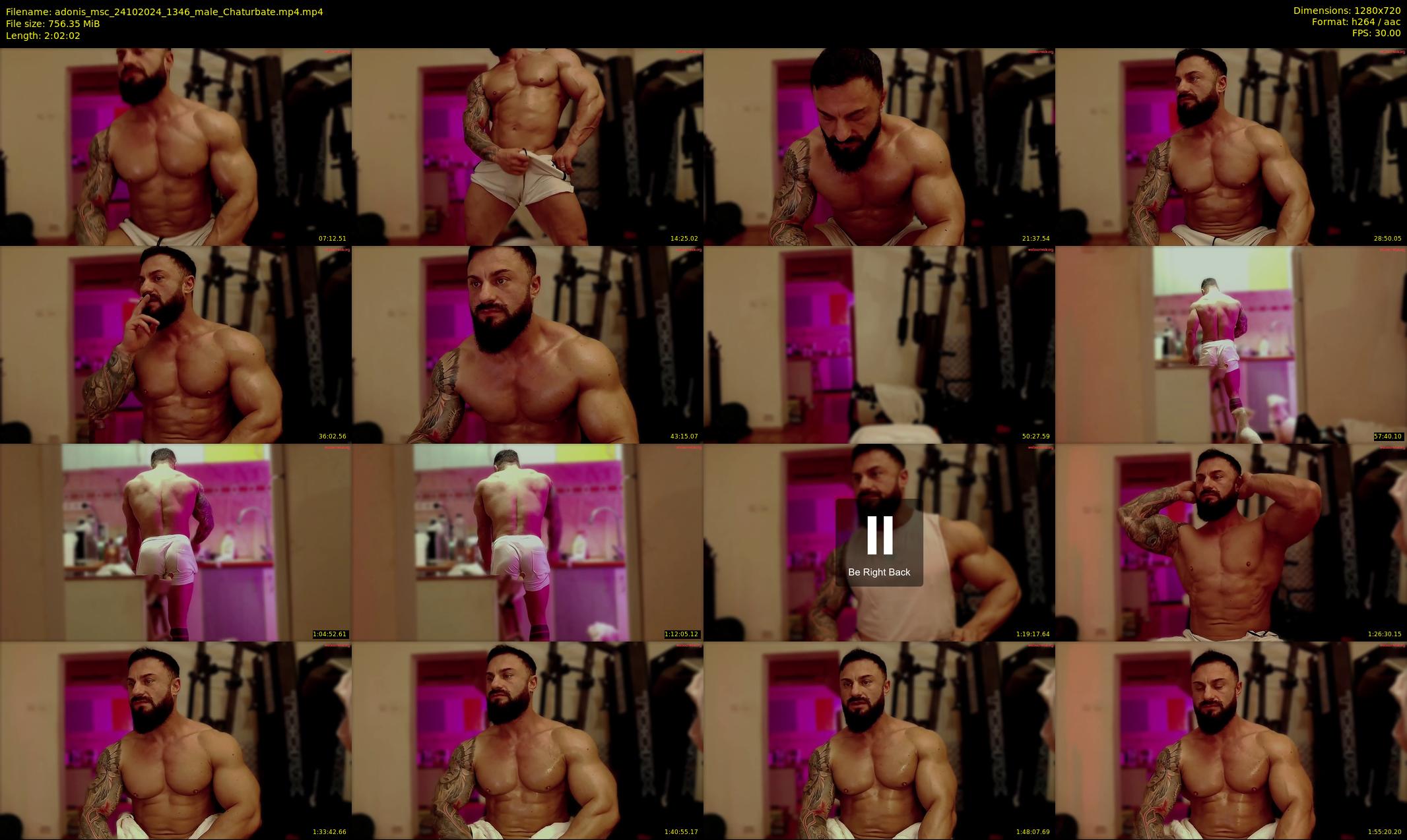adonis_msc — 123 minute Chaturbate male cam show recording, 720p, Oct 24, 2024