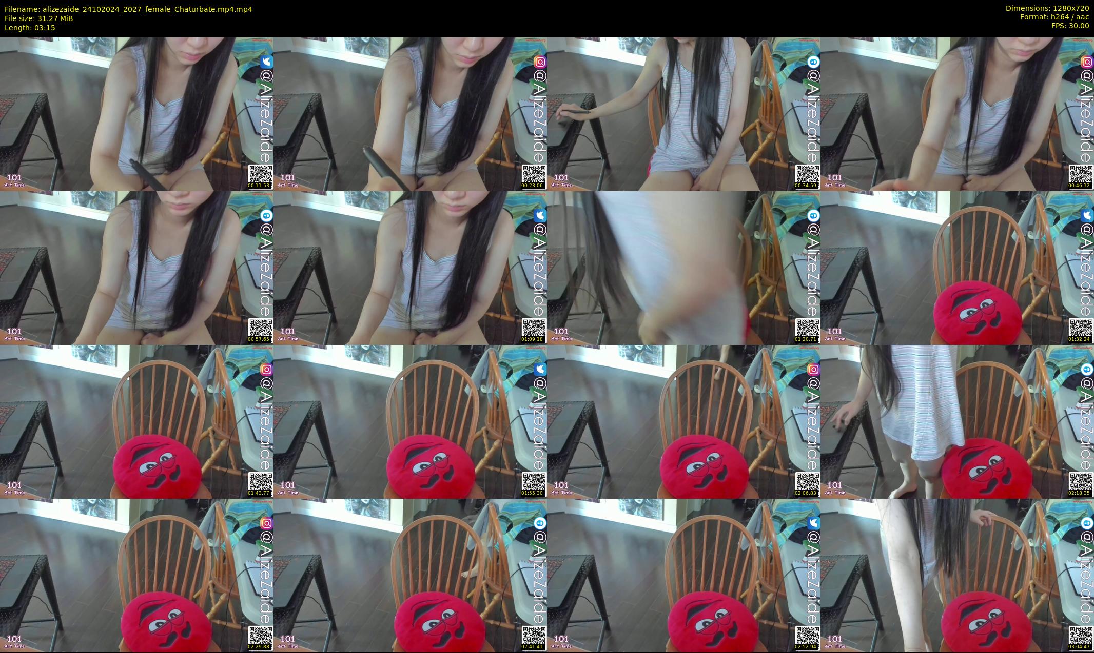 alizezaide — 4 minute Chaturbate female cam show recording, 720p, Oct 24, 2024