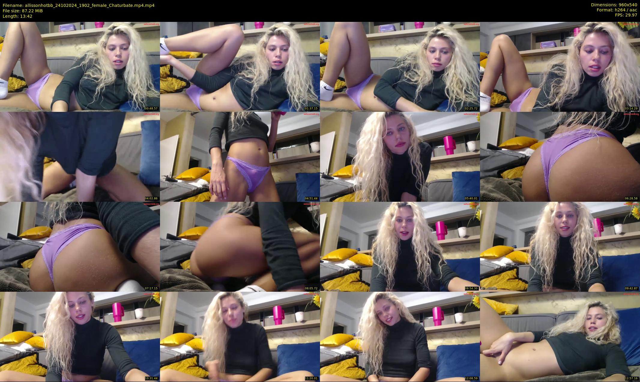 allissonhotbb — 14 minute Chaturbate female cam show recording, 480p, Oct 24, 2024