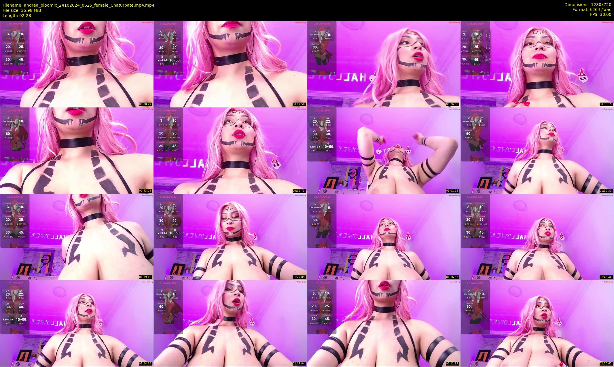 andrea_bloomix — 3 minute Chaturbate female cam show recording, 720p, Oct 24, 2024