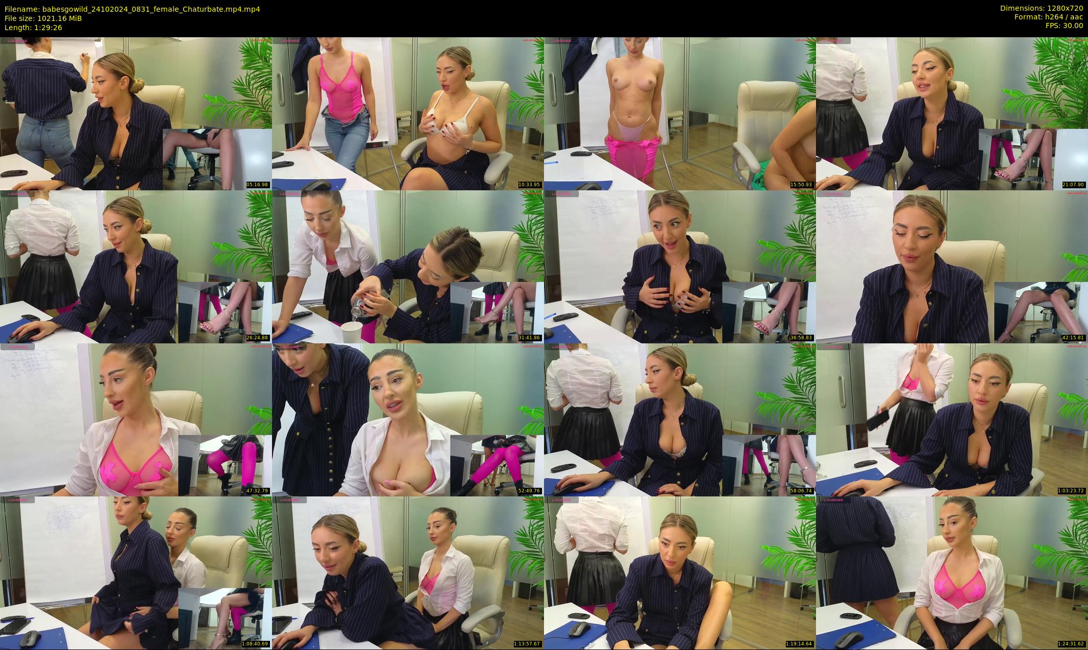 babesgowild — 90 minute Chaturbate couple cam show recording, 720p, Oct 24, 2024