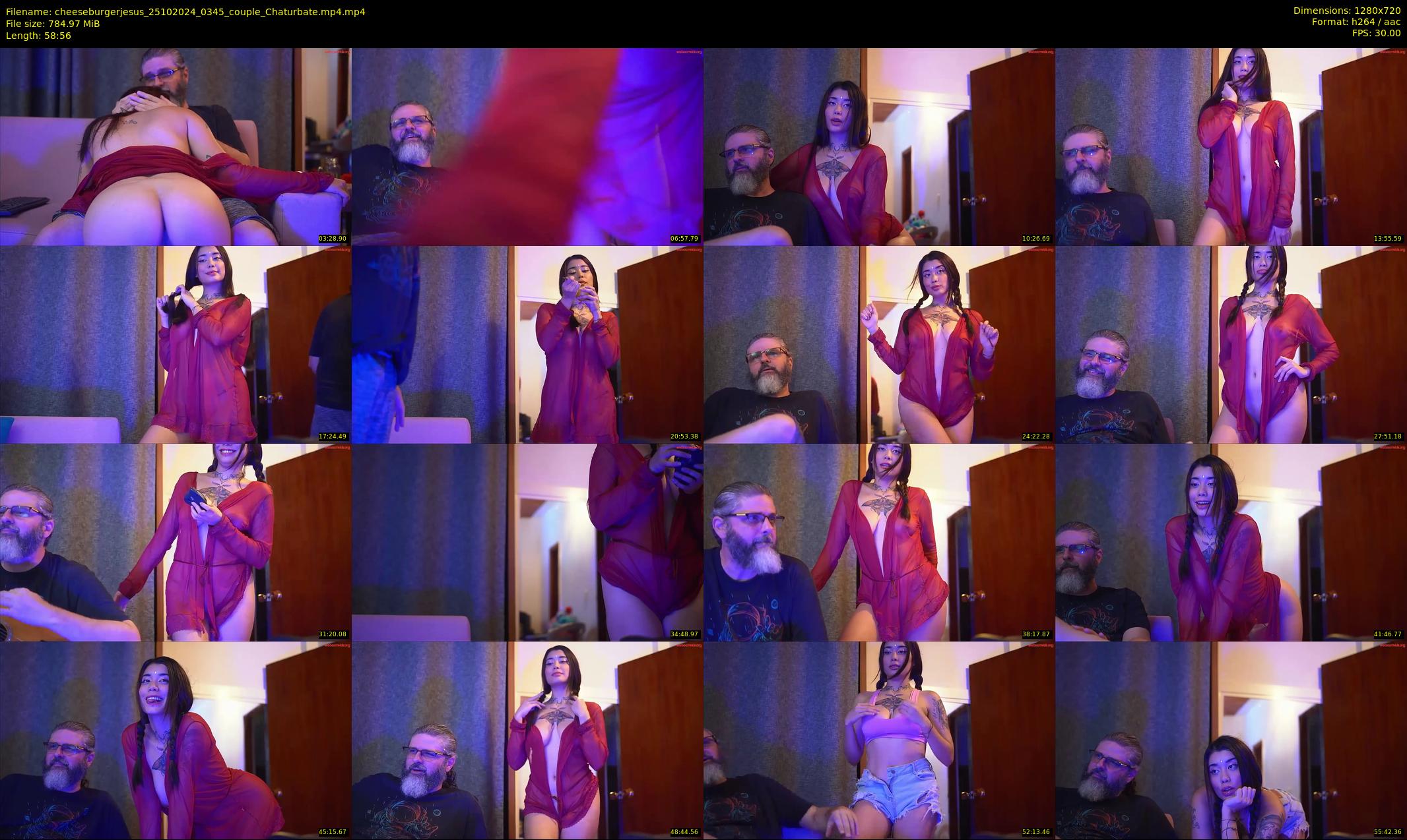 cheeseburgerjesus — 59 minute Chaturbate couple cam show recording, 720p, Oct 25, 2024