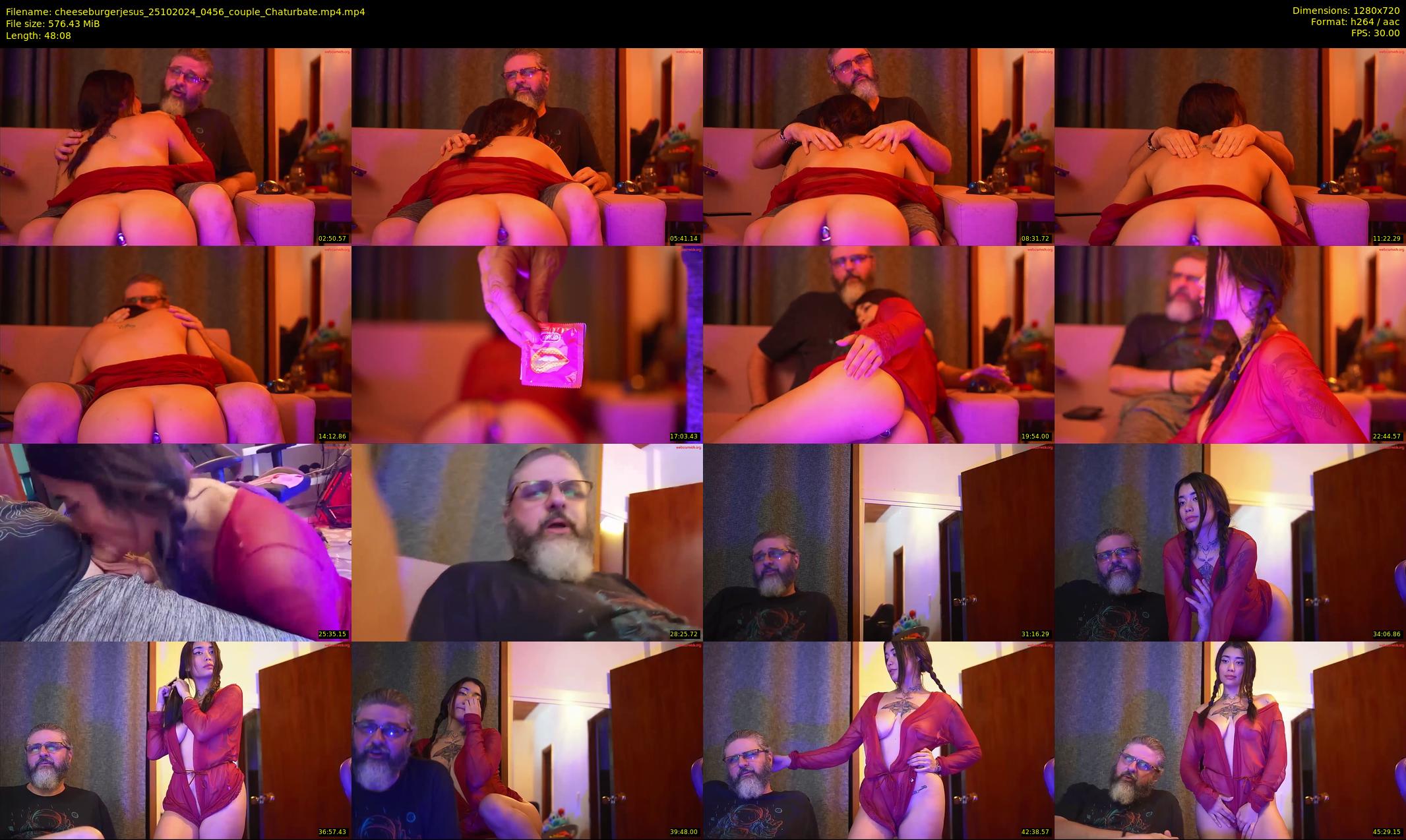 cheeseburgerjesus — 49 minute Chaturbate couple cam show recording, 720p, Oct 25, 2024