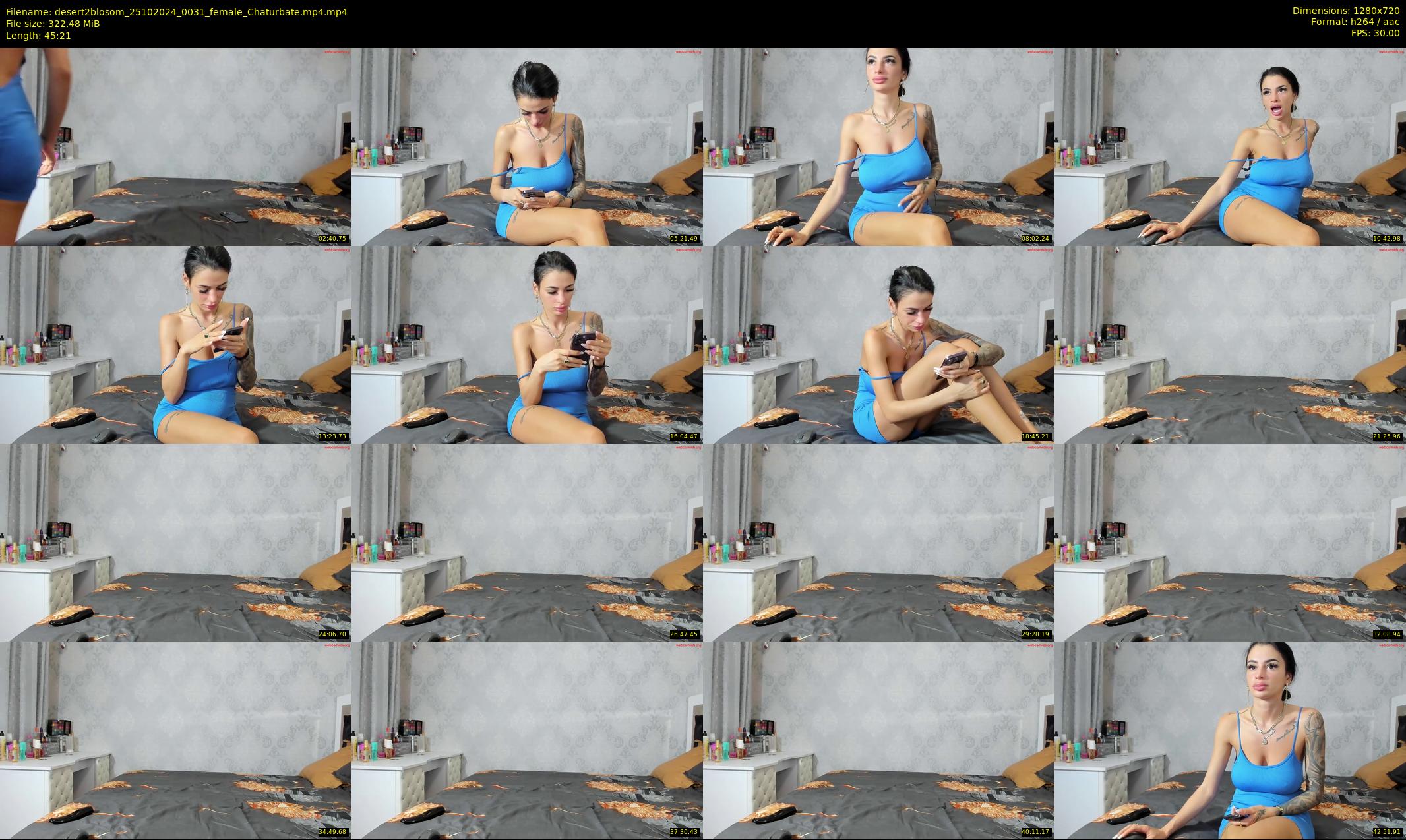 desert2blosom — 46 minute Chaturbate female cam show recording, 720p, Oct 25, 2024