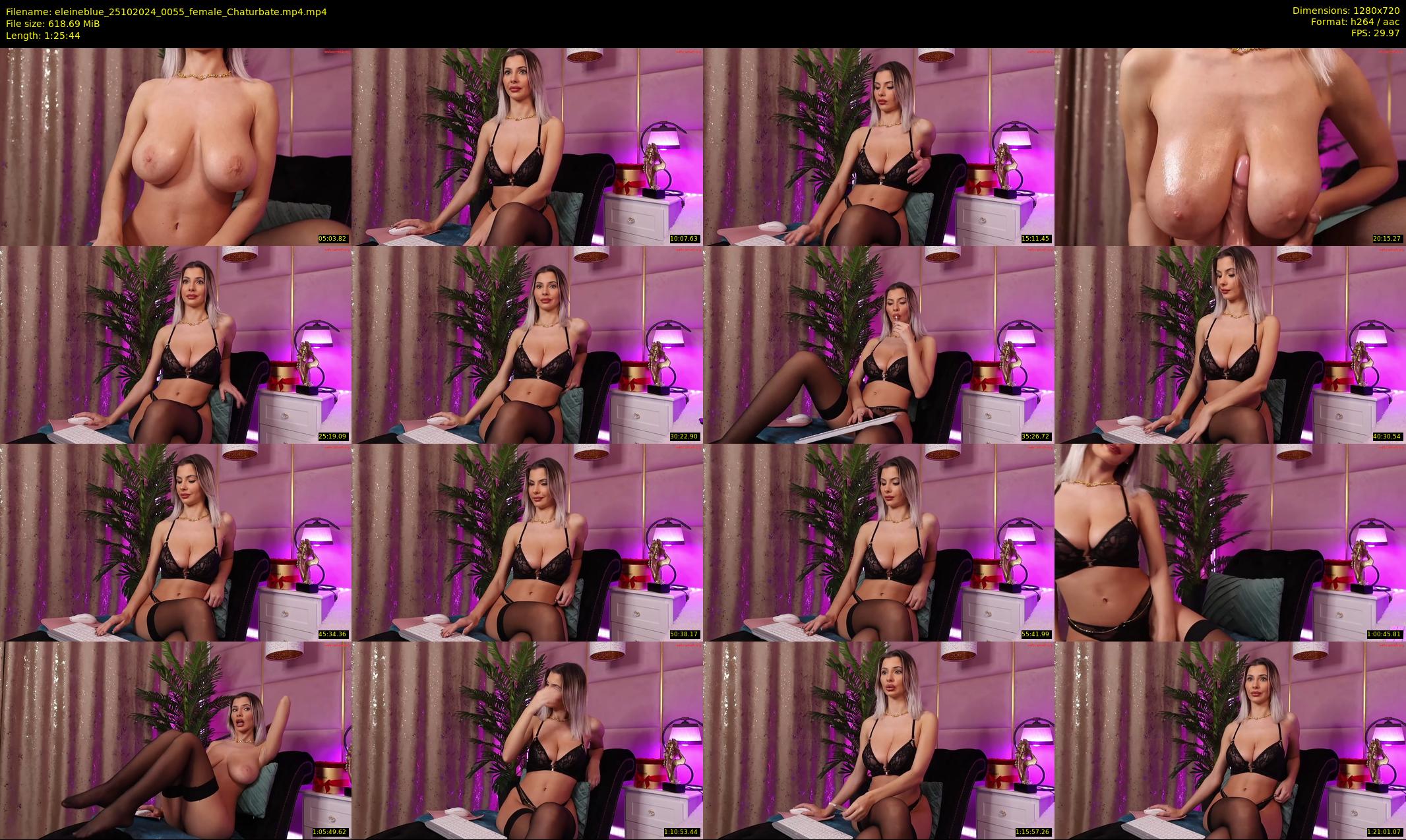 eleineblue — 86 minute Chaturbate female cam show recording, 720p, Oct 25, 2024