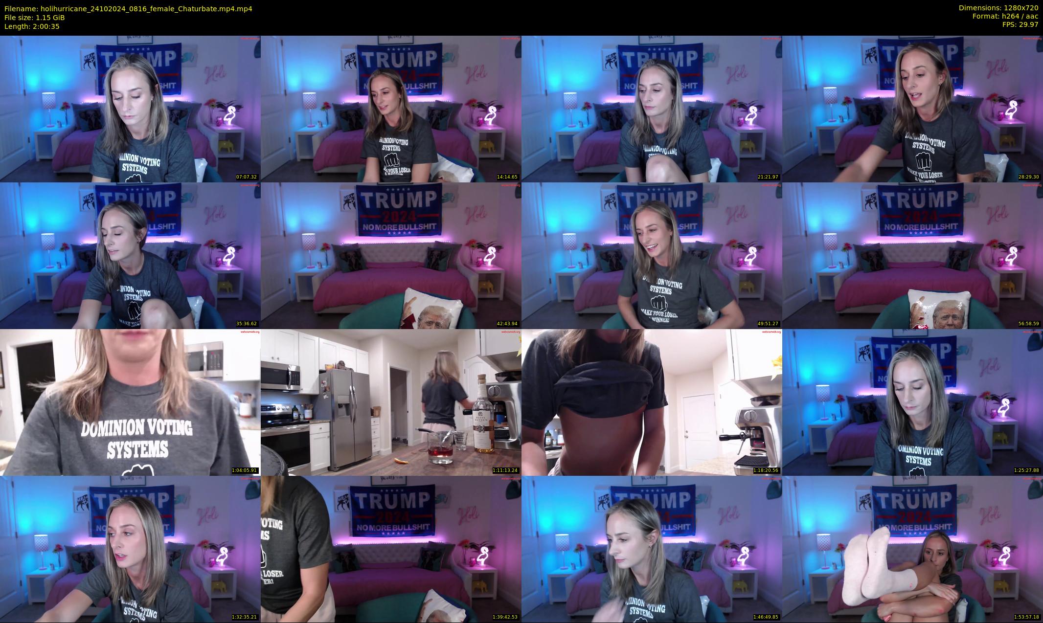 holihurricane — 121 minute Chaturbate female cam show recording, 720p, Oct 24, 2024