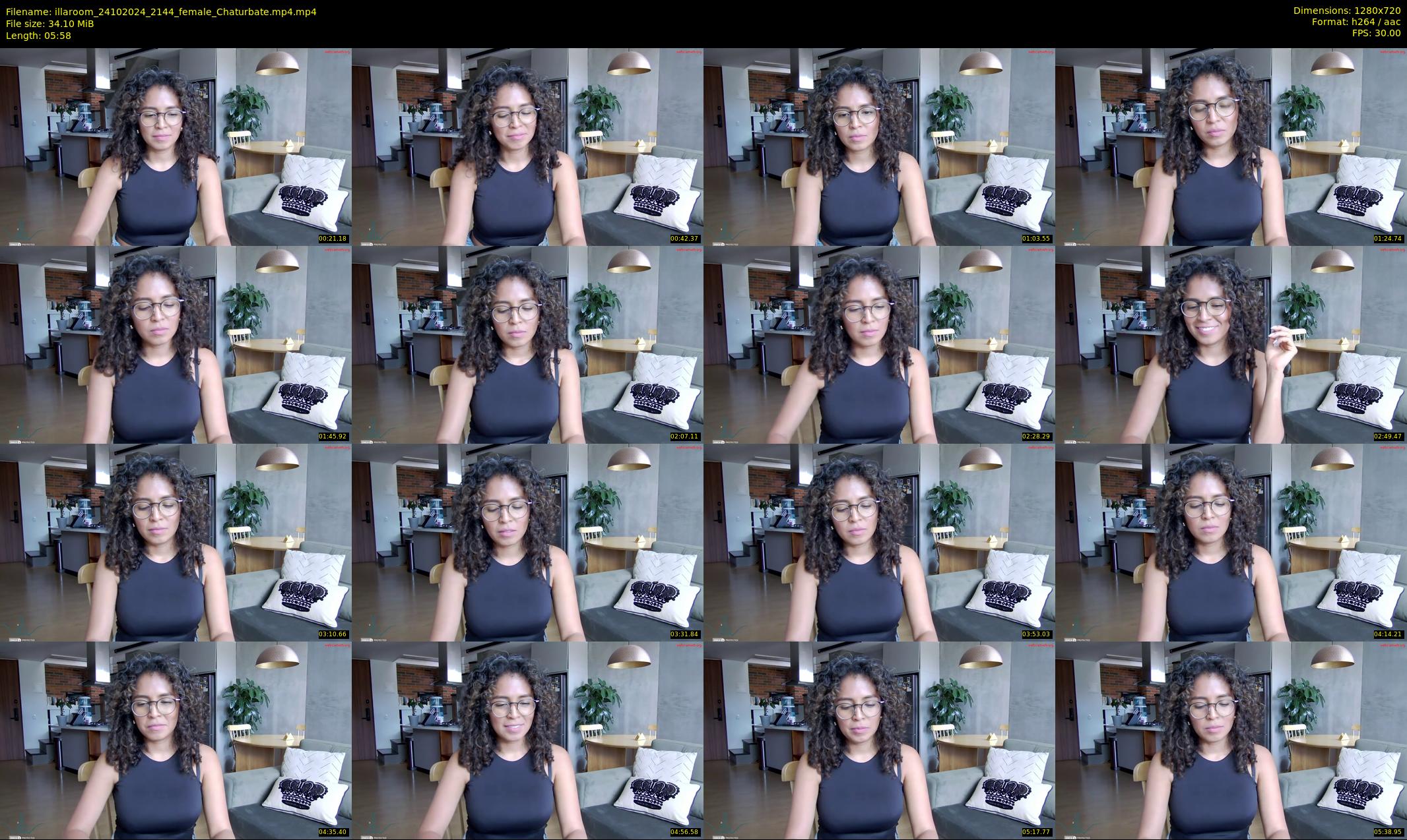 illaroom — 6 minute Chaturbate female cam show recording, 720p, Oct 24, 2024