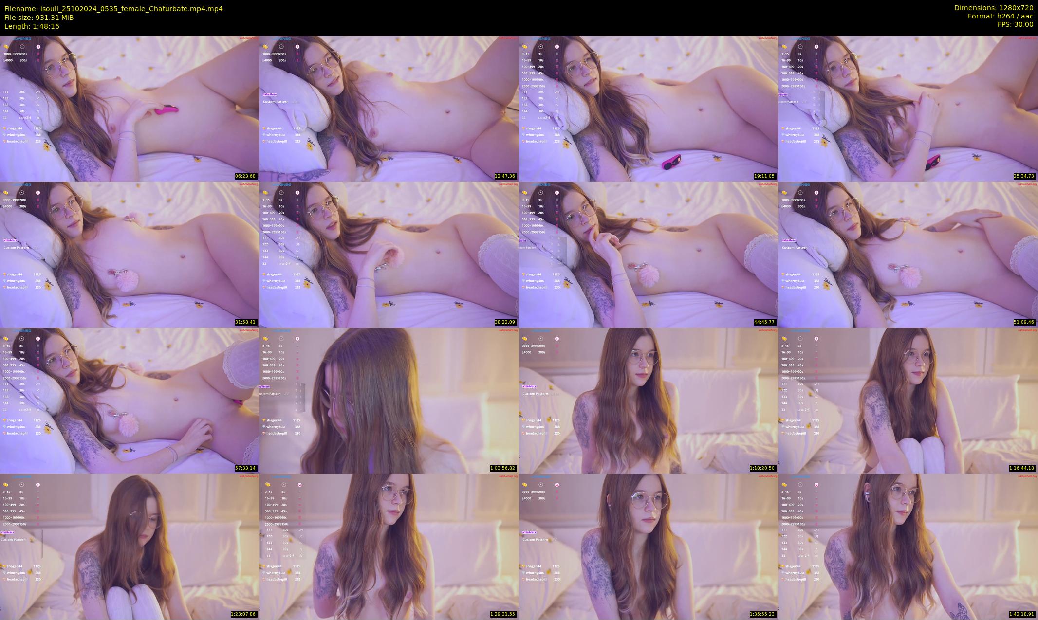 isoull — 109 minute Chaturbate female cam show recording, 720p, Oct 25, 2024