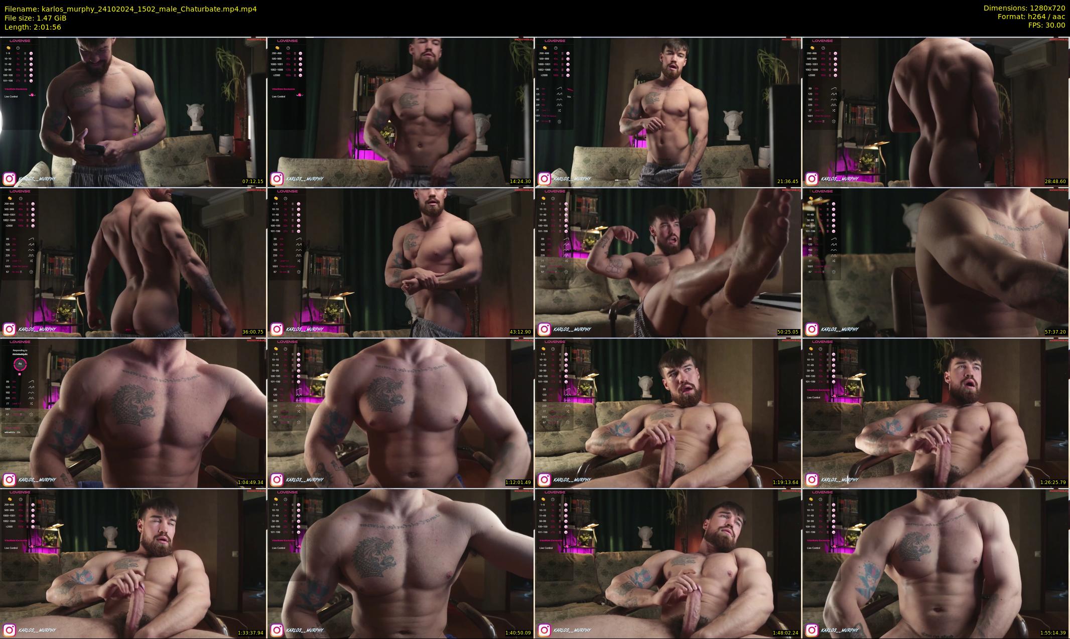 karlos_murphy — 122 minute Chaturbate male cam show recording, 720p, Oct 24, 2024