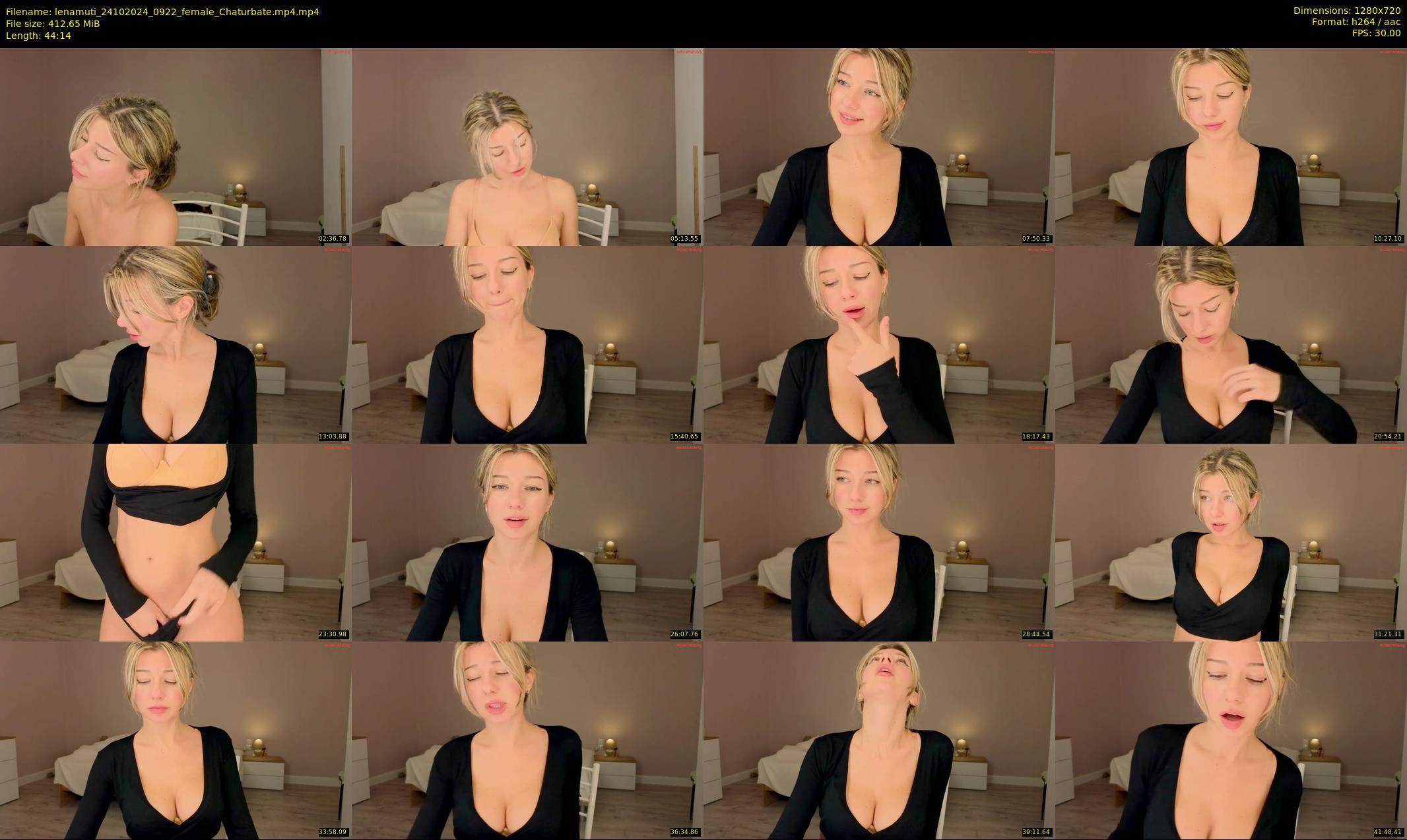 lenamuti — 45 minute Chaturbate female cam show recording, 720p, Oct 24, 2024