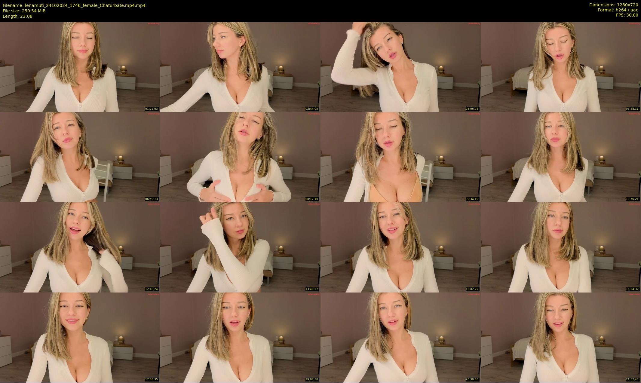 lenamuti — 24 minute Chaturbate female cam show recording, 720p, Oct 24, 2024