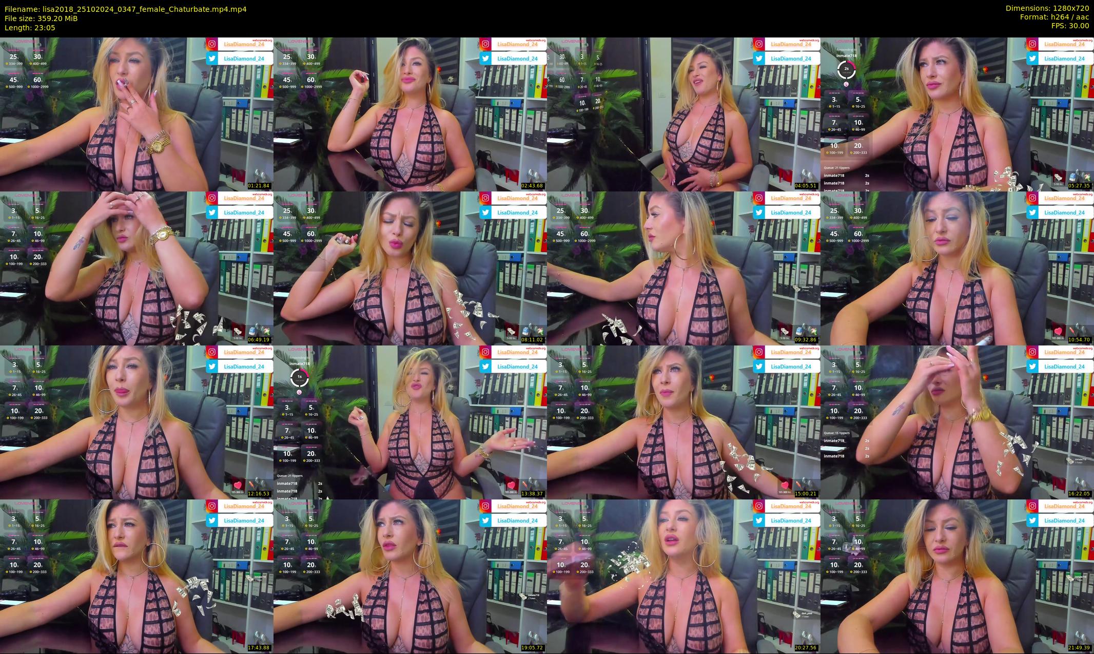 lisa2018 — 24 minute Chaturbate female cam show recording, 720p, Oct 25, 2024