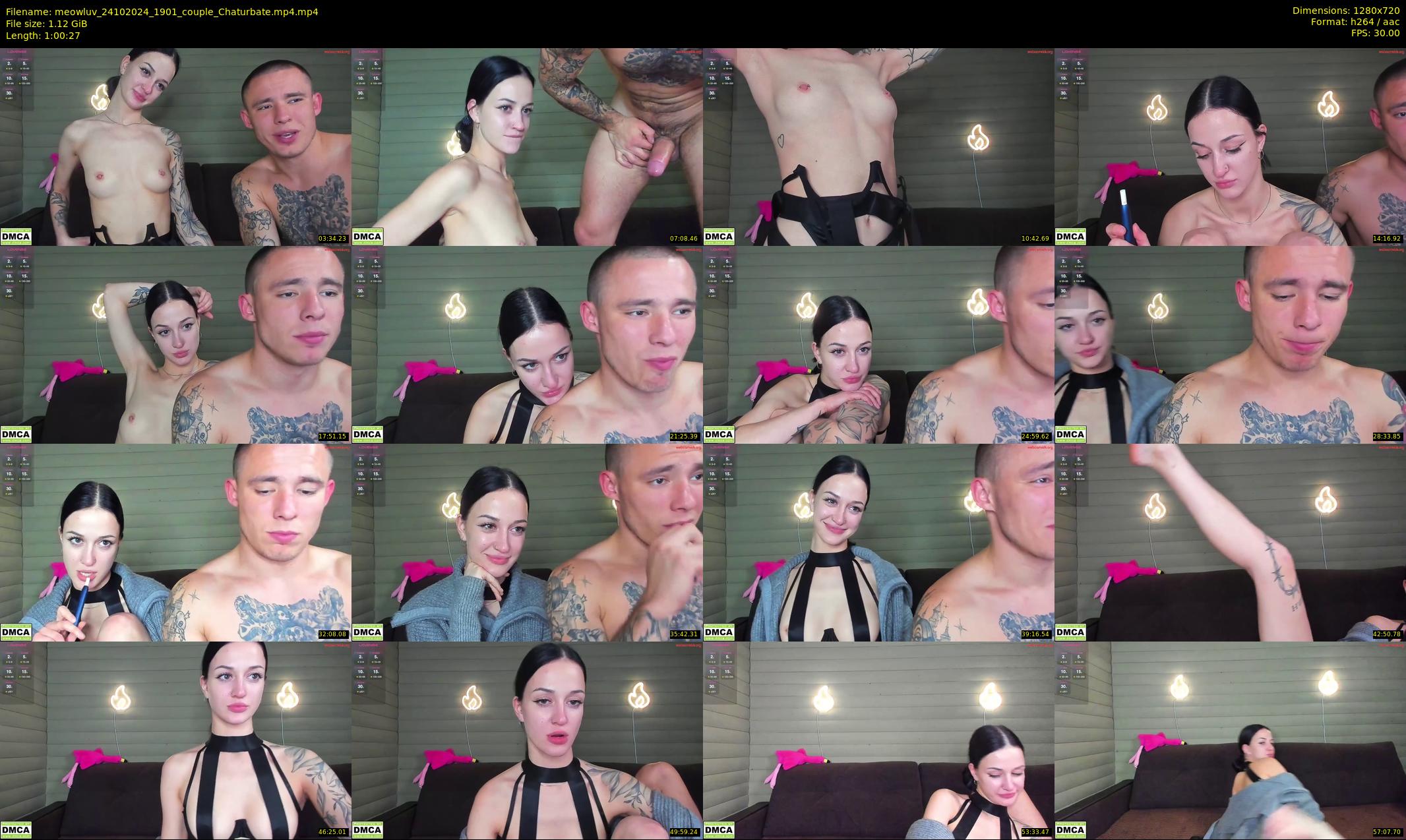 meowluv — 61 minute Chaturbate couple cam show recording, 720p, Oct 24, 2024