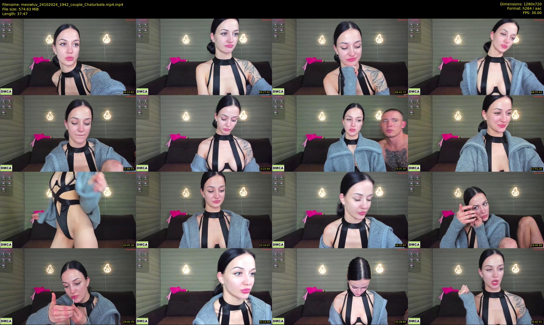 meowluv — 38 minute Chaturbate couple cam show recording, 720p, Oct 24, 2024