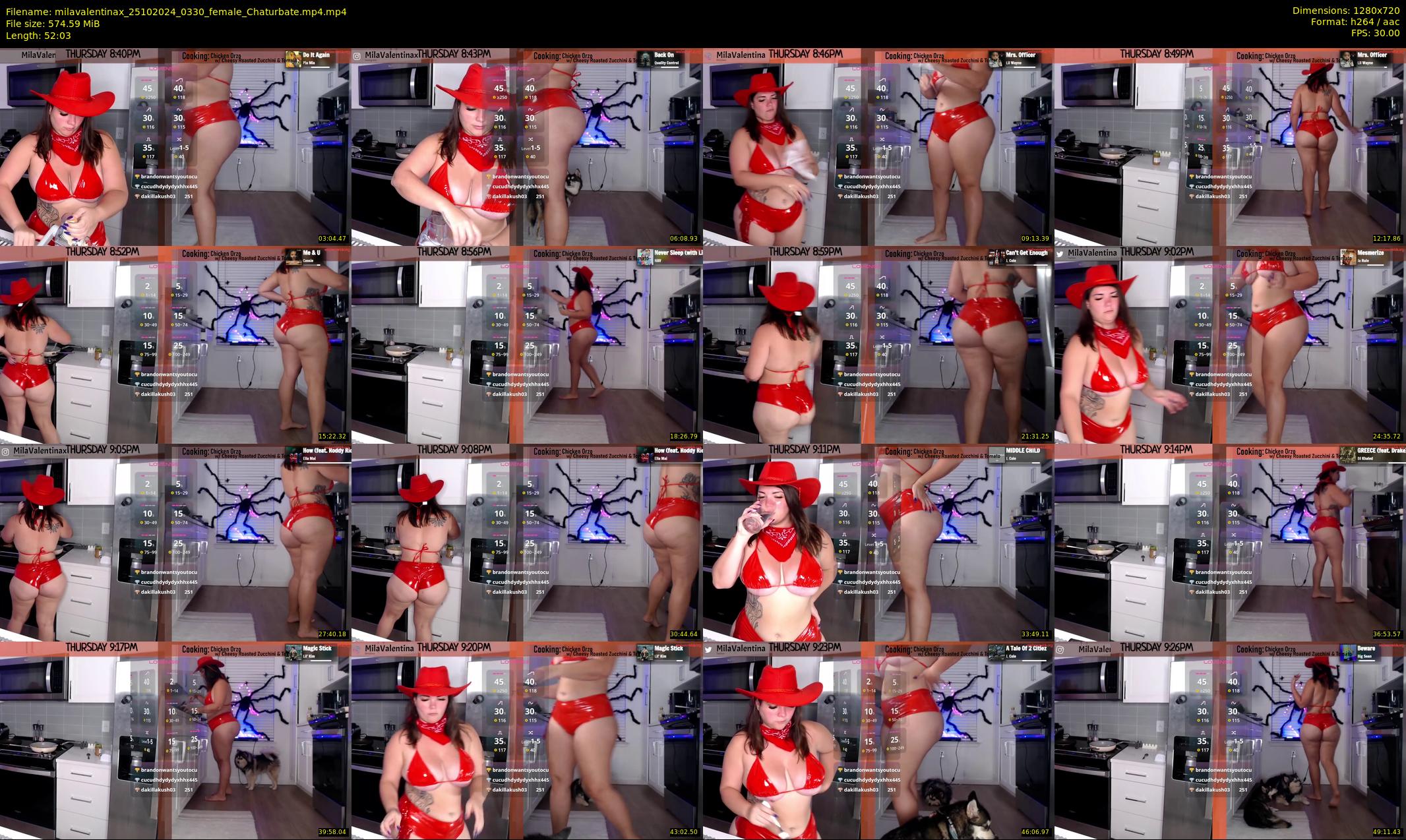 milavalentinax — 53 minute Chaturbate female cam show recording, 720p, Oct 25, 2024
