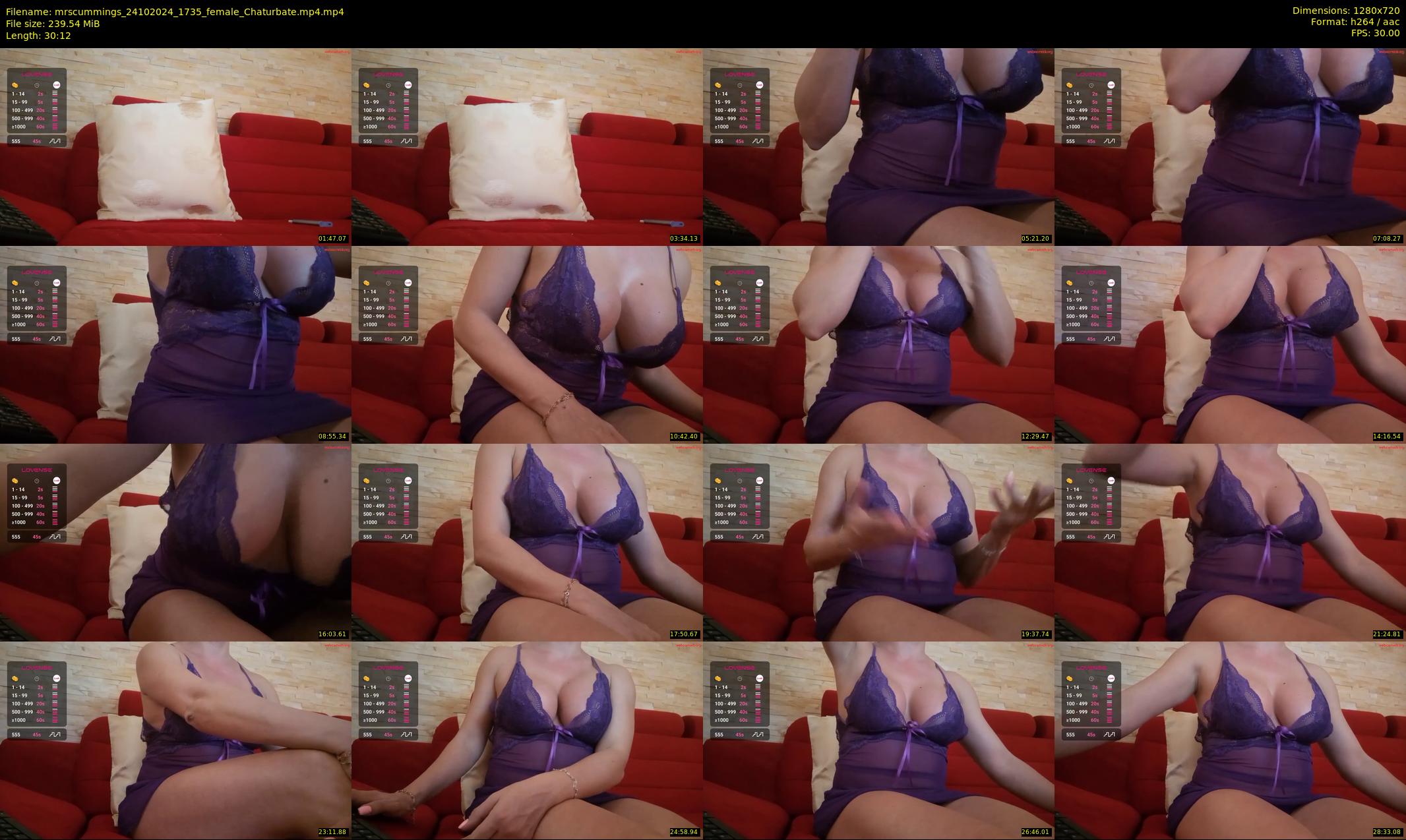 mrscummings — 31 minute Chaturbate female cam show recording, 720p, Oct 24, 2024