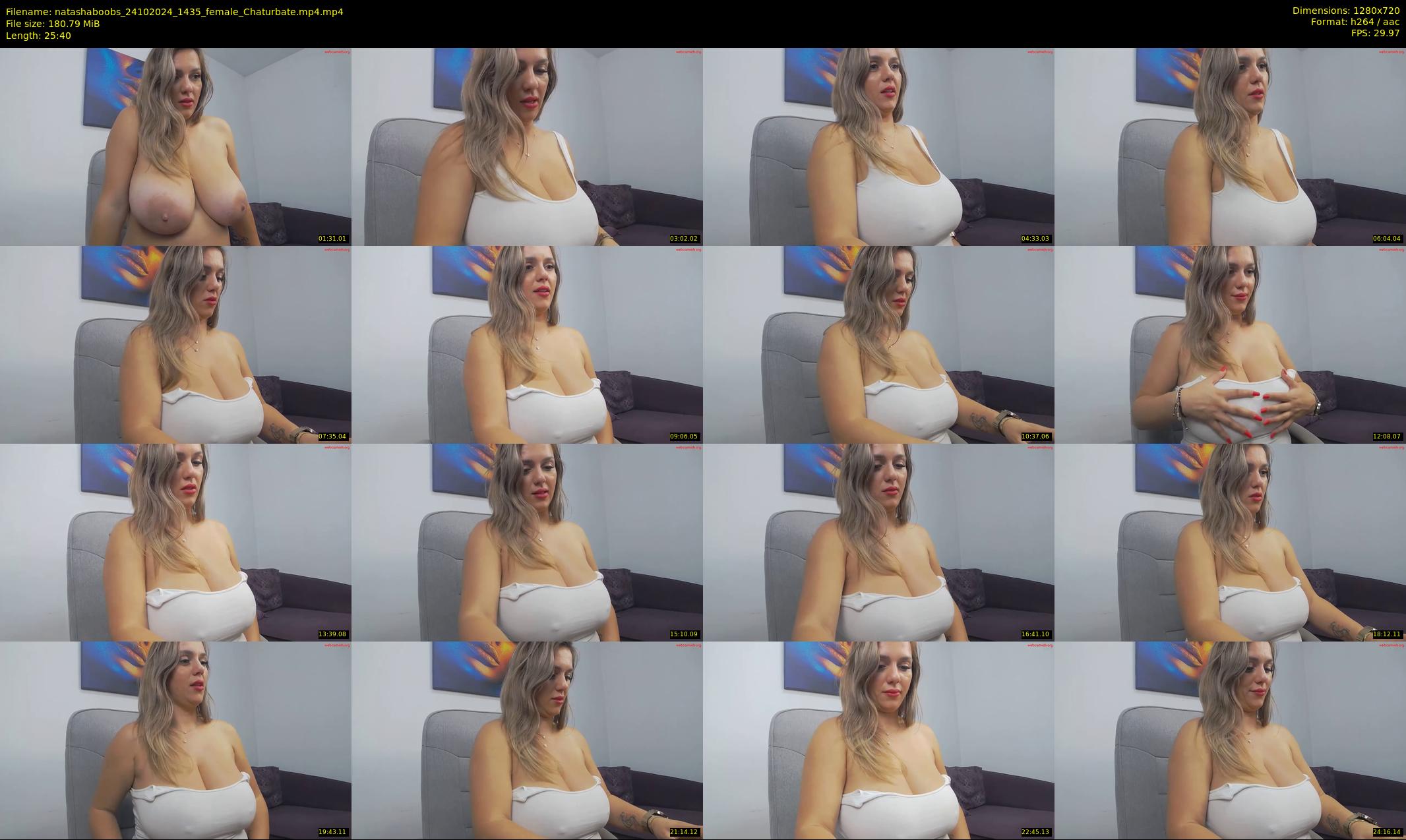 natashaboobs — 26 minute Chaturbate female cam show recording, 720p, Oct 24, 2024