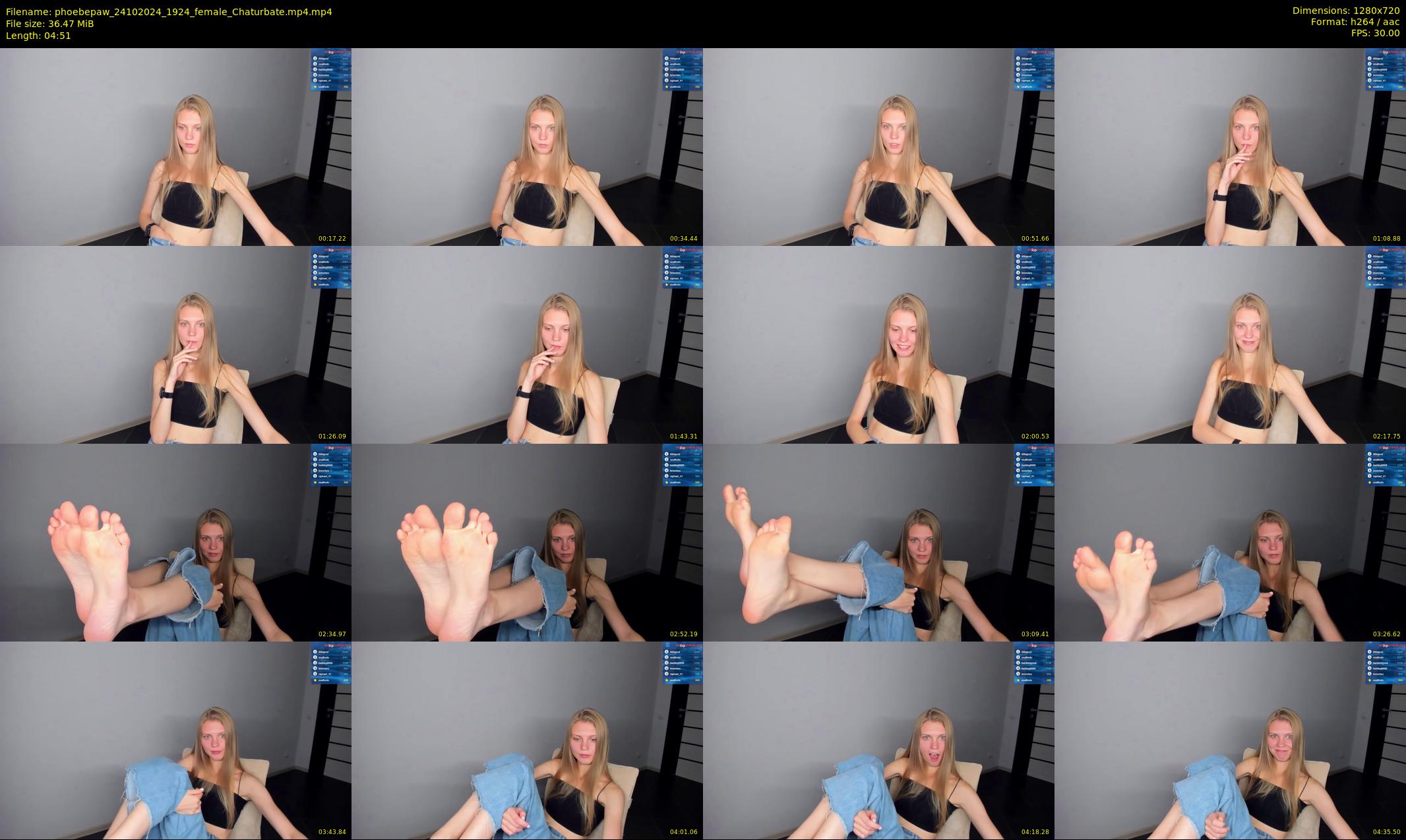 phoebepaw — 5 minute Chaturbate female cam show recording, 720p, Oct 24, 2024