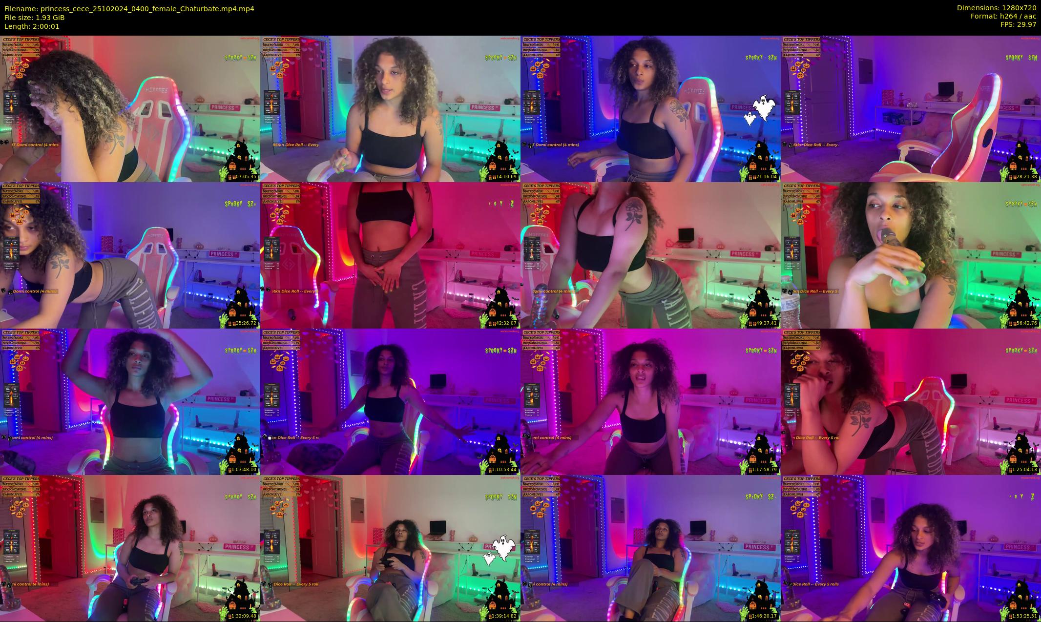 princess_cece — 121 minute Chaturbate female cam show recording, 720p, Oct 25, 2024