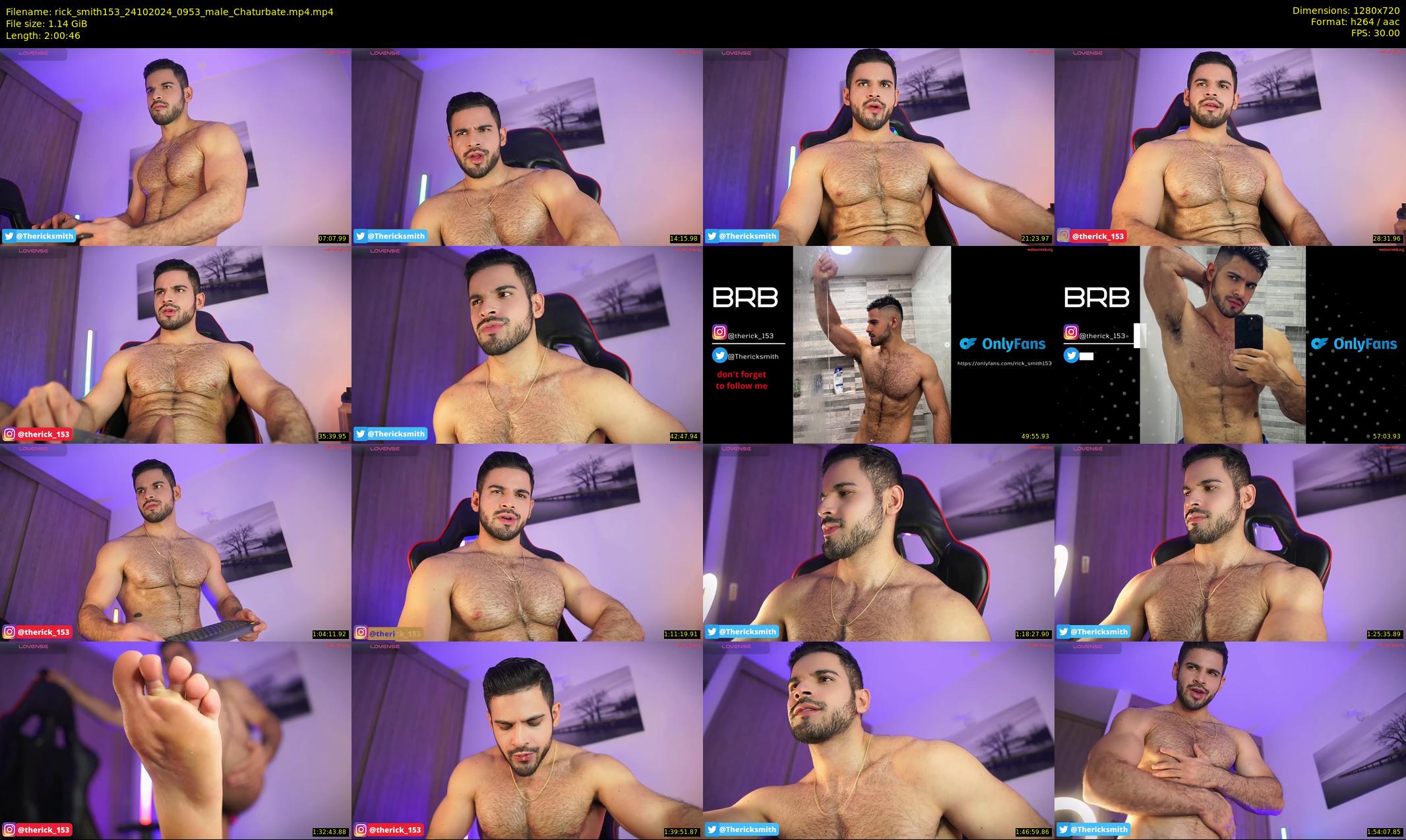 rick_smith153 — 121 minute Chaturbate male cam show recording, 720p, Oct 24, 2024