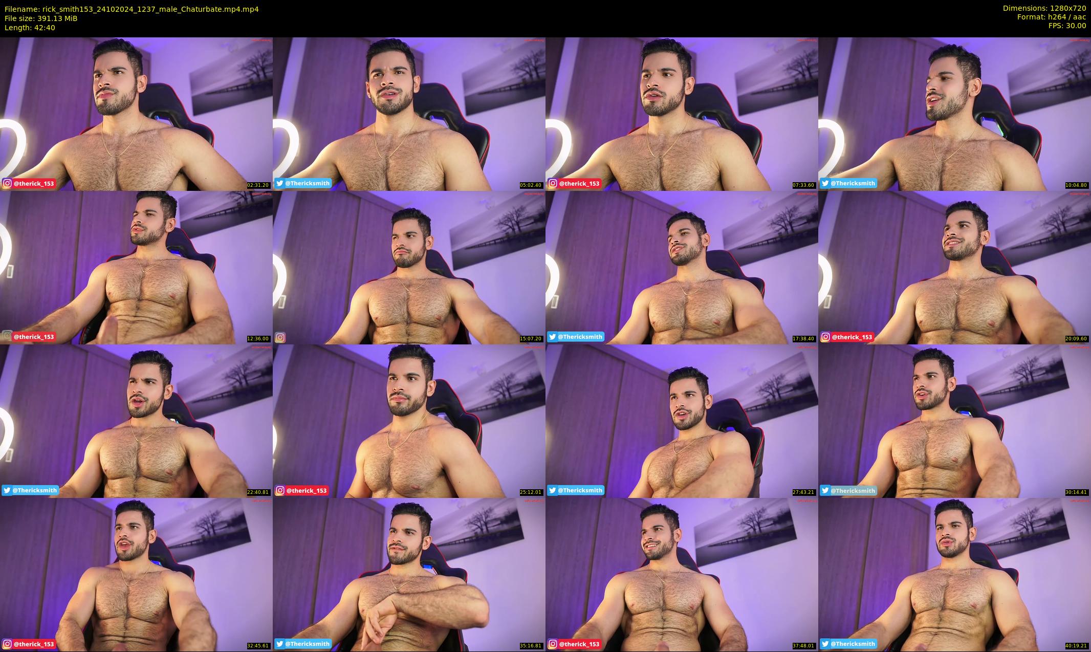 rick_smith153 — 43 minute Chaturbate male cam show recording, 720p, Oct 24, 2024