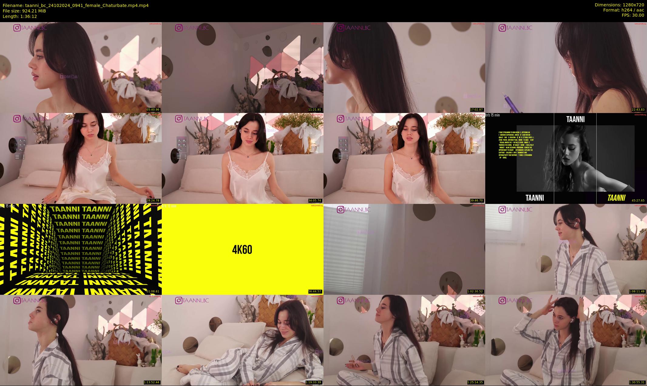 taanni_bc — 97 minute Chaturbate female cam show recording, 720p, Oct 24, 2024