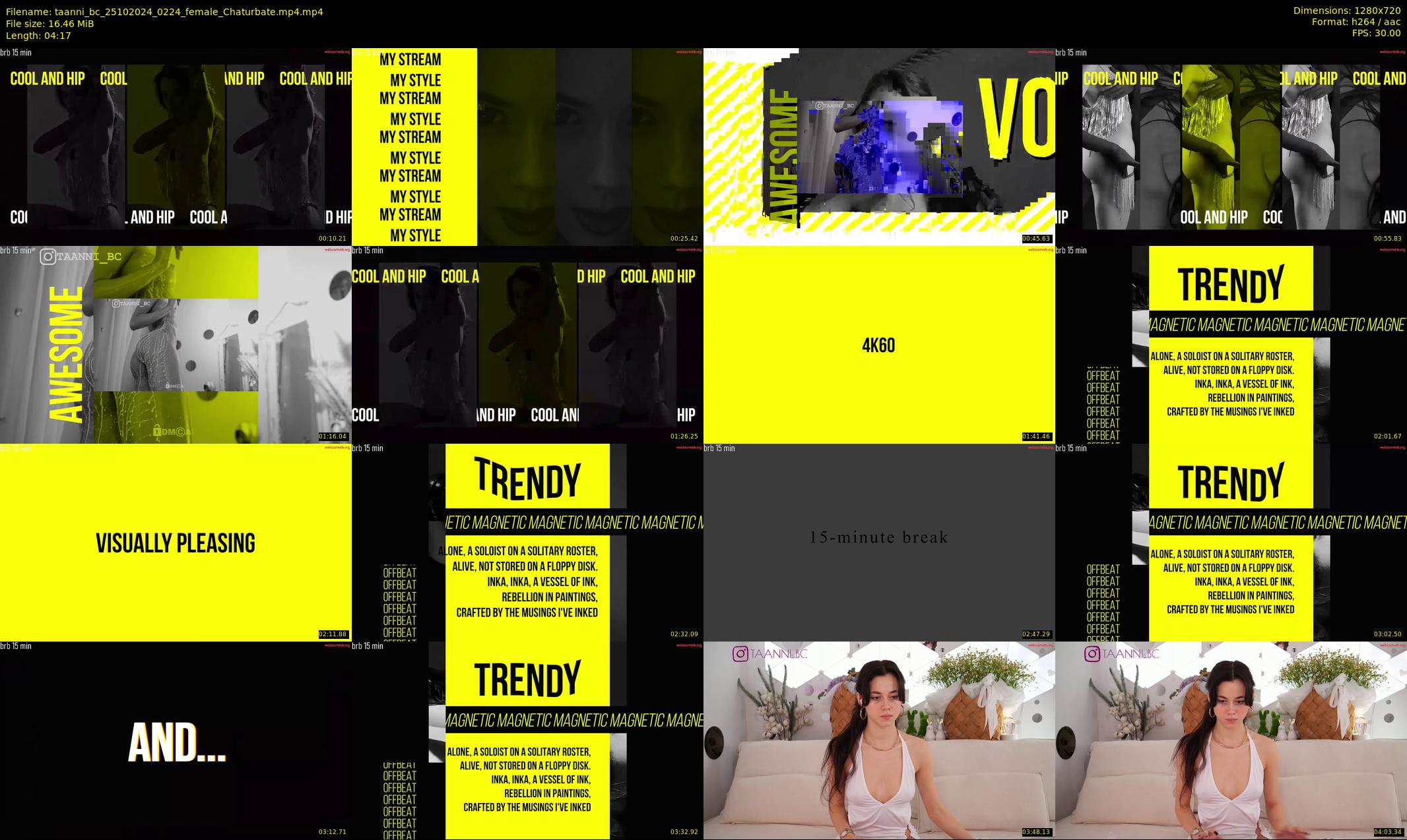taanni_bc — 5 minute Chaturbate female cam show recording, 720p, Oct 25, 2024