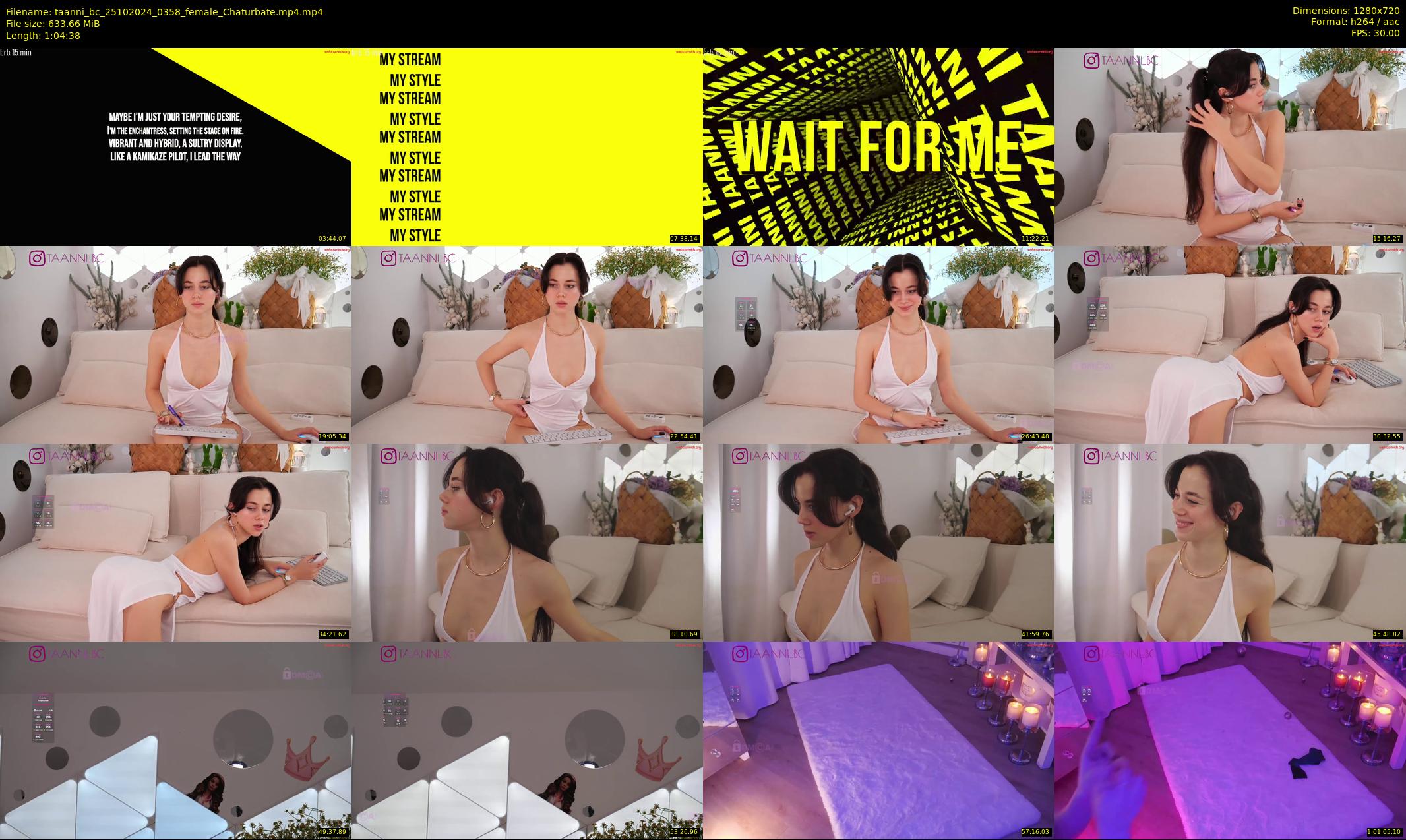 taanni_bc — 65 minute Chaturbate female cam show recording, 720p, Oct 25, 2024