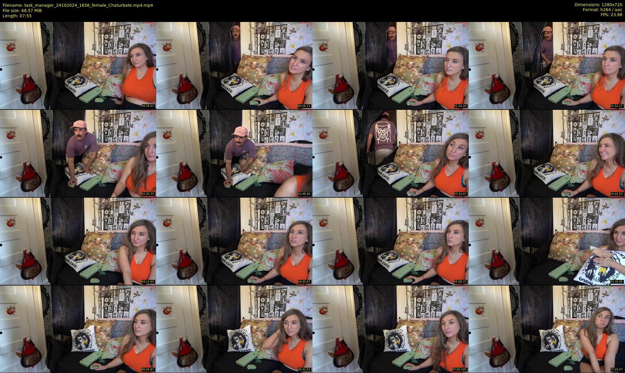 task_manager — 8 minute Chaturbate couple cam show recording, 720p, Oct 24, 2024