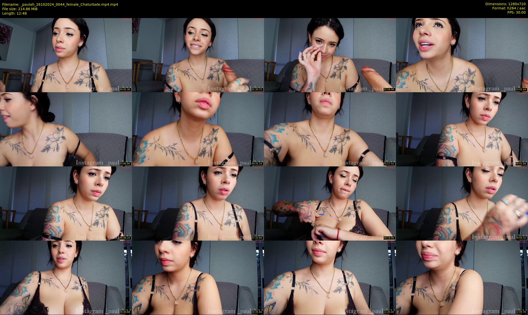 _paulah — 13 minute Chaturbate female cam show recording, 720p, Oct 26, 2024
