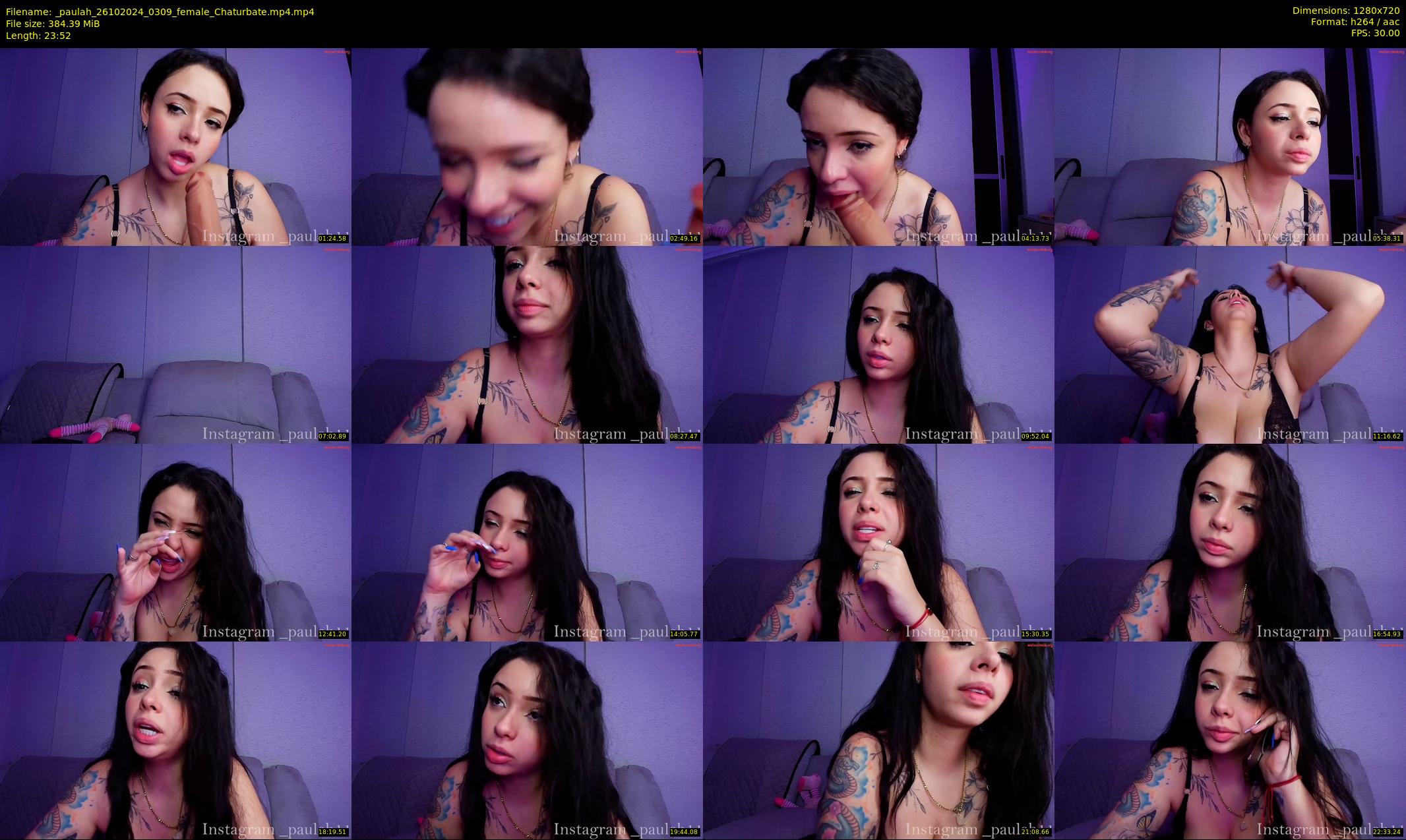 _paulah — 24 minute Chaturbate female cam show recording, 720p, Oct 26, 2024