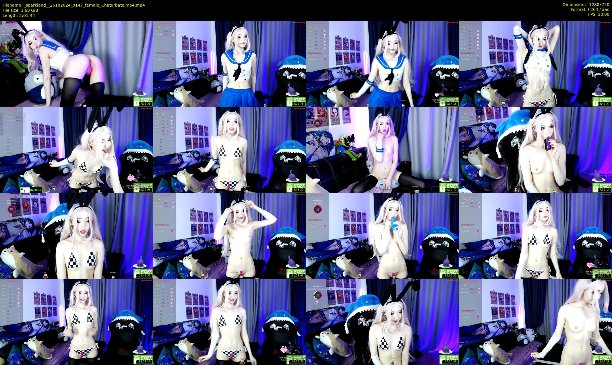 _sparkland_ — 122 minute Chaturbate female cam show recording, 720p, Oct 26, 2024