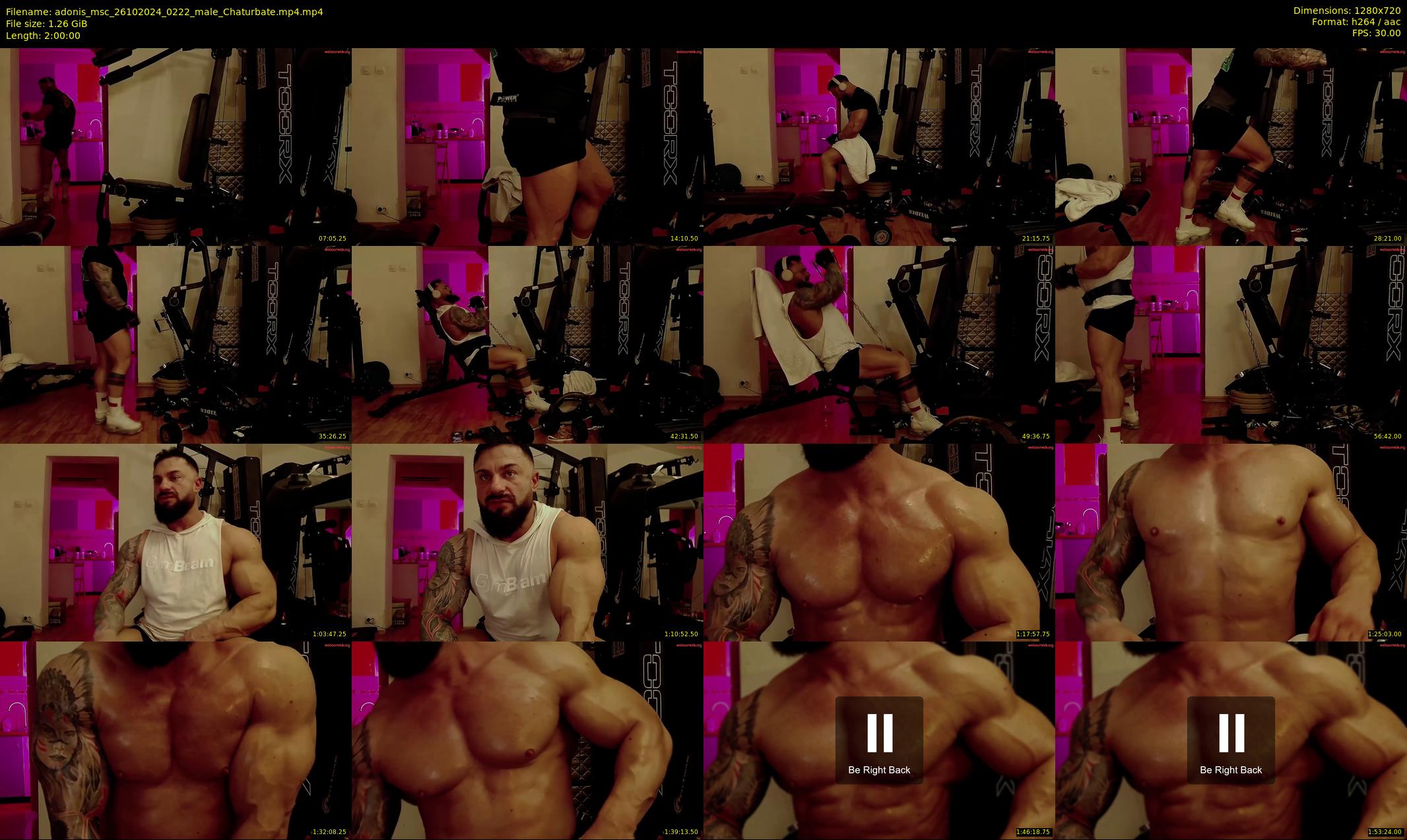 adonis_msc — 120 minute Chaturbate male cam show recording, 720p, Oct 26, 2024