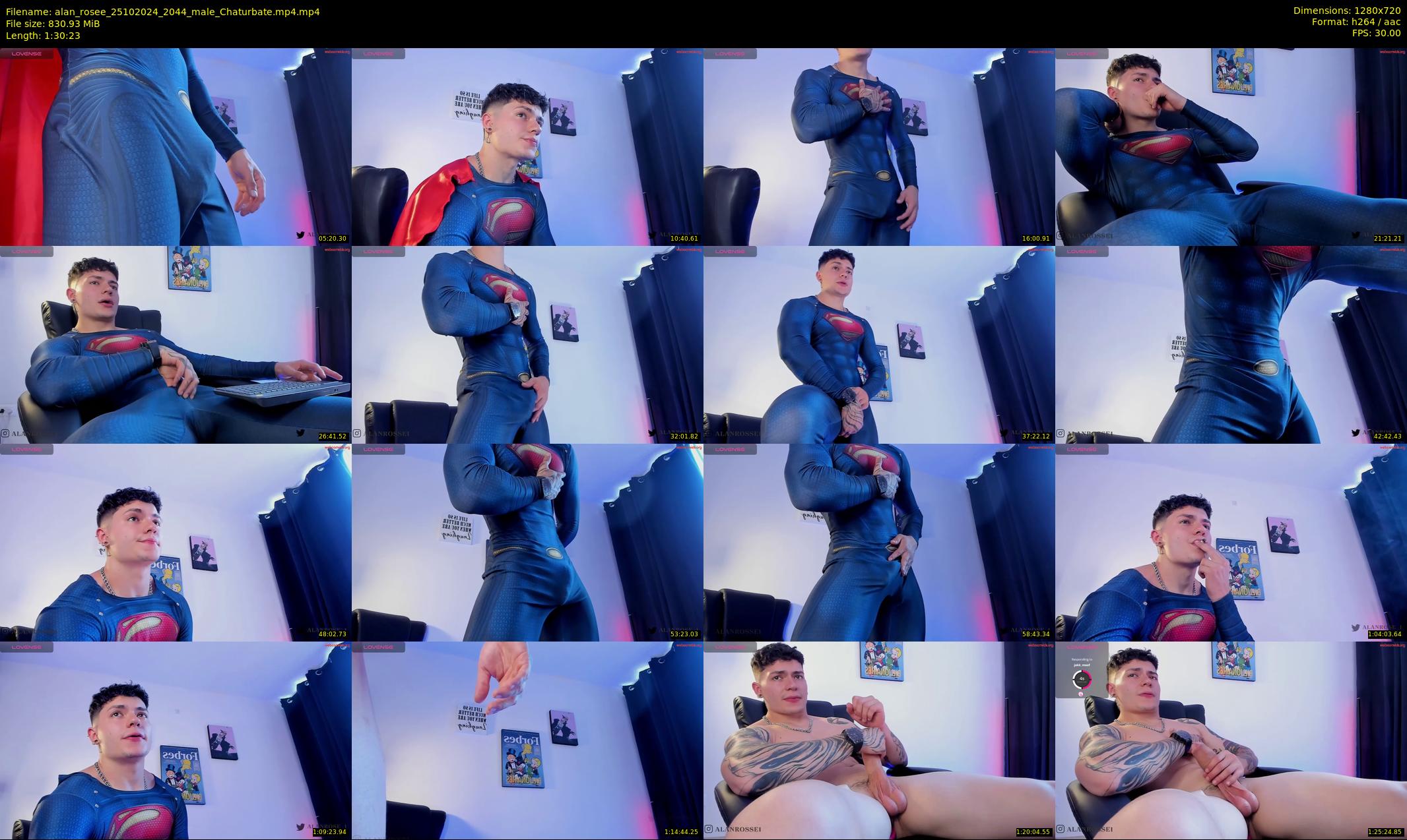 alan_rosee — 91 minute Chaturbate male cam show recording, 720p, Oct 25, 2024
