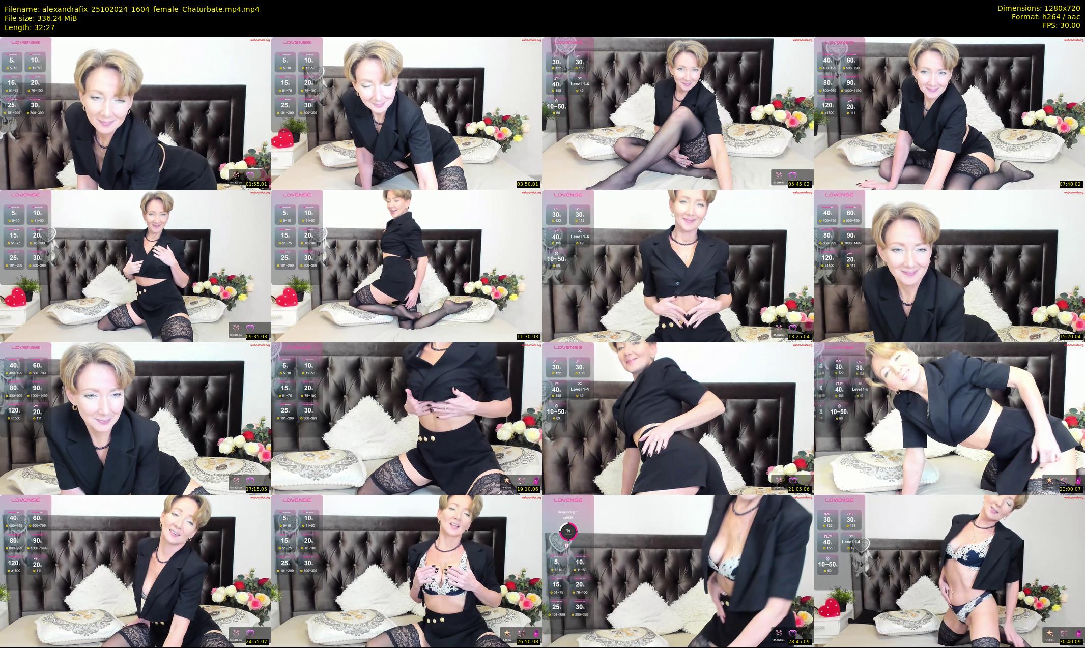 alexandrafix — 33 minute Chaturbate female cam show recording, 720p, Oct 25, 2024