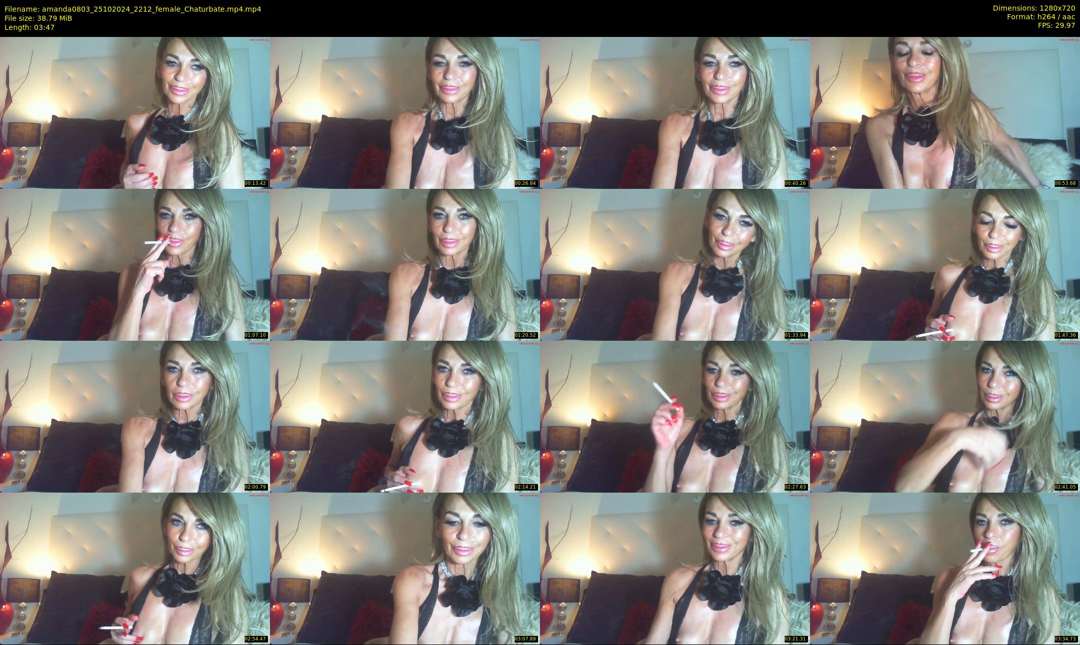 amanda0803 — 4 minute Chaturbate female cam show recording, 720p, Oct 25, 2024