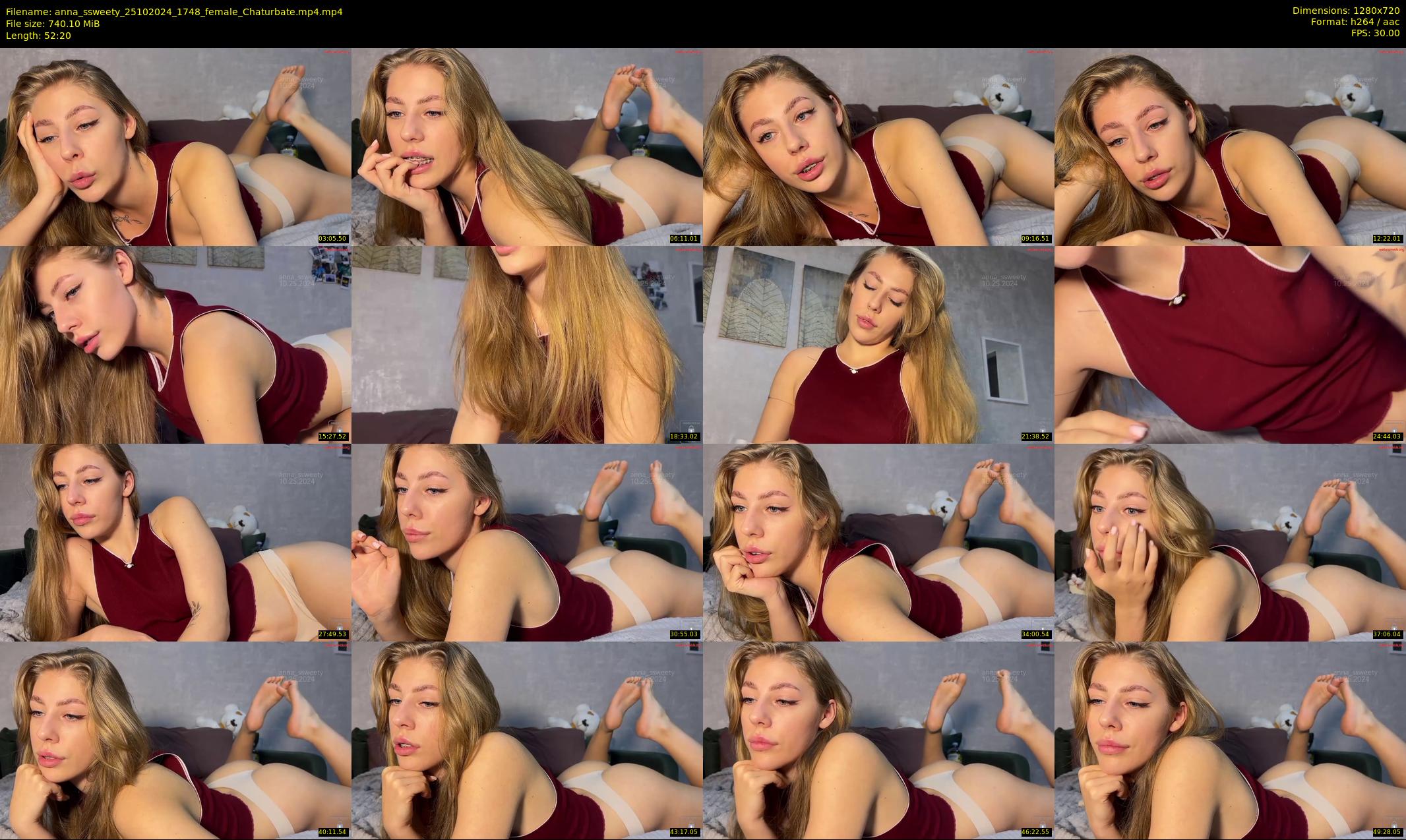 anna_ssweety — 53 minute Chaturbate female cam show recording, 720p, Oct 25, 2024