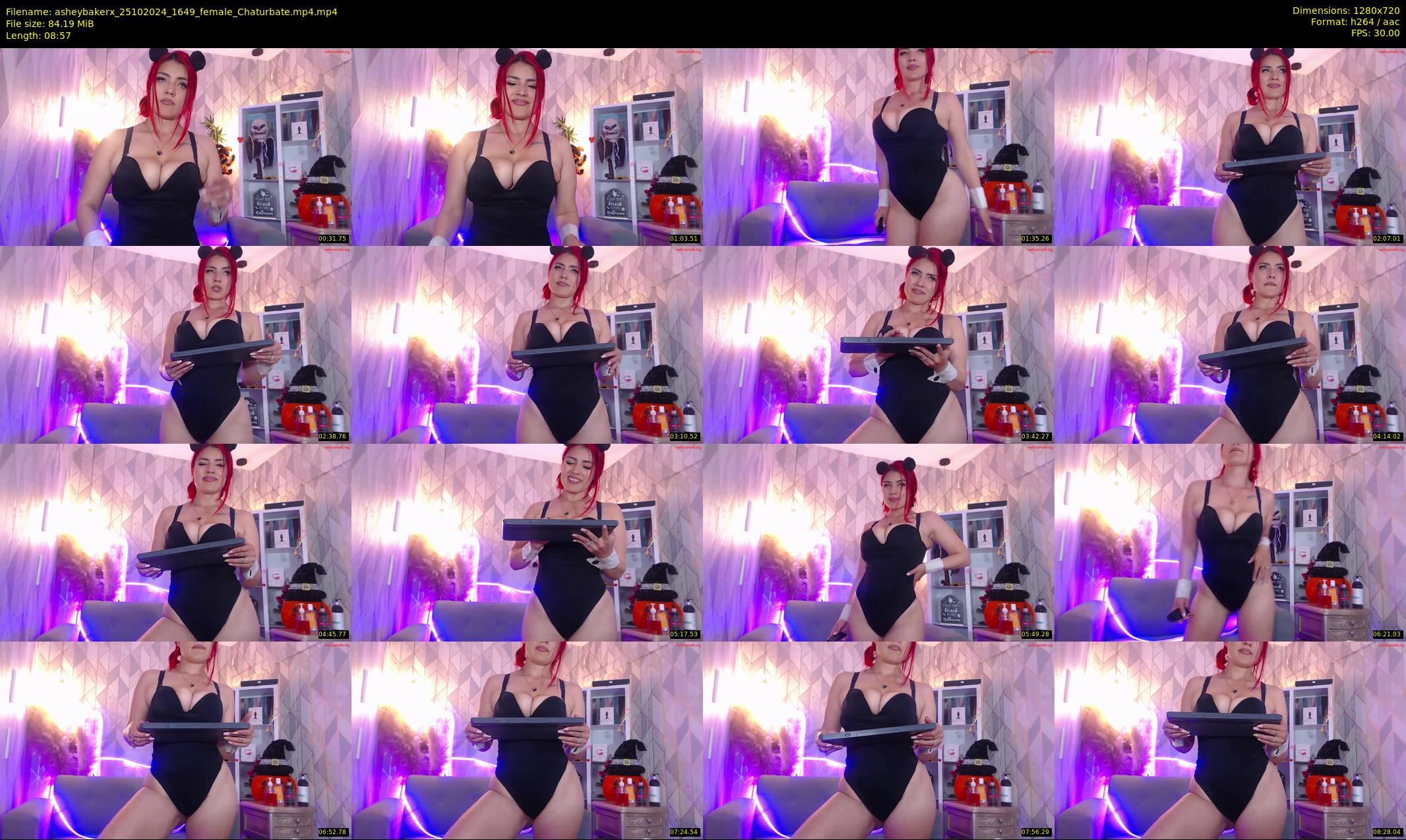 asheybakerx — 9 minute Chaturbate female cam show recording, 720p, Oct 25, 2024