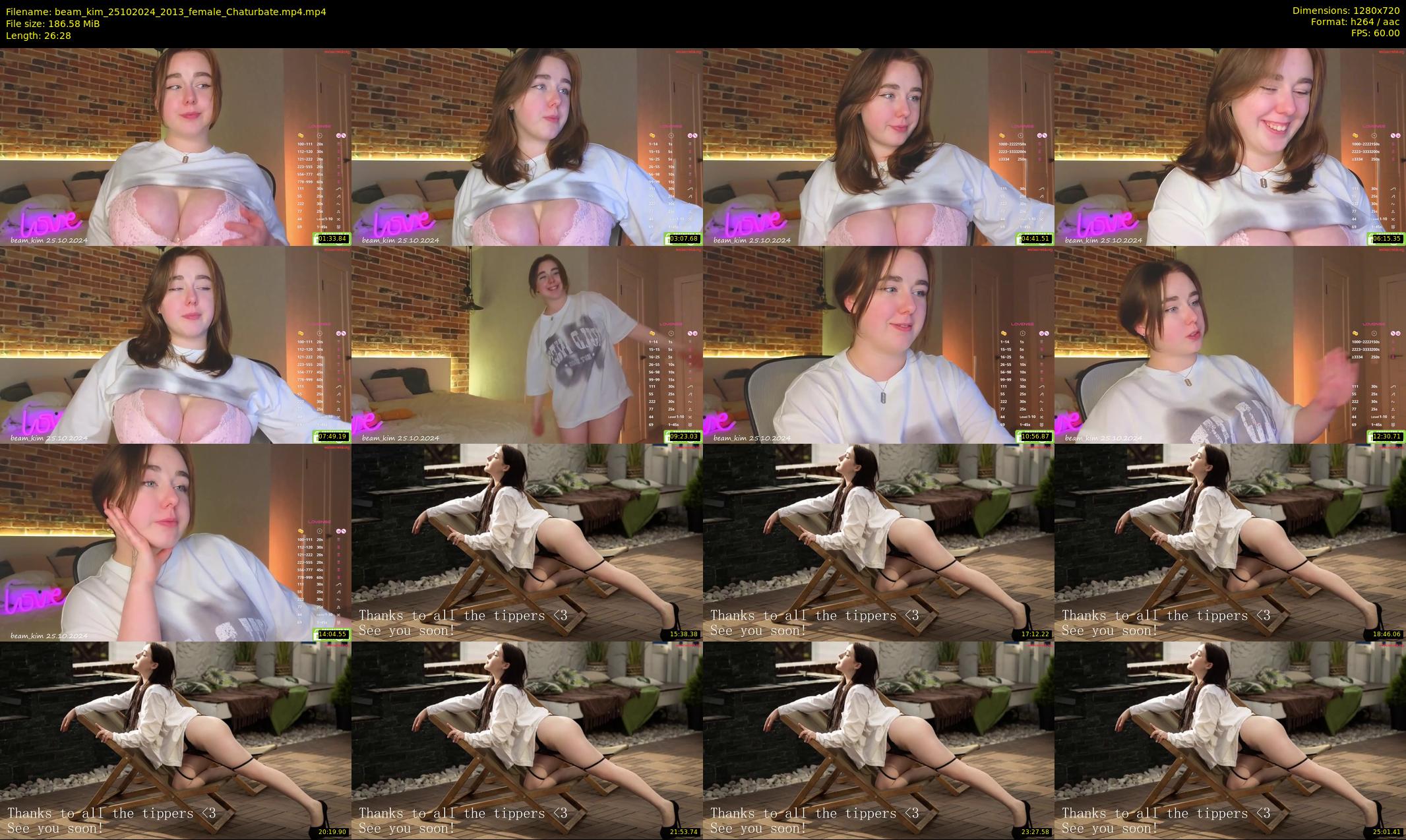 beam_kim — 27 minute Chaturbate female cam show recording, 720p, Oct 25, 2024