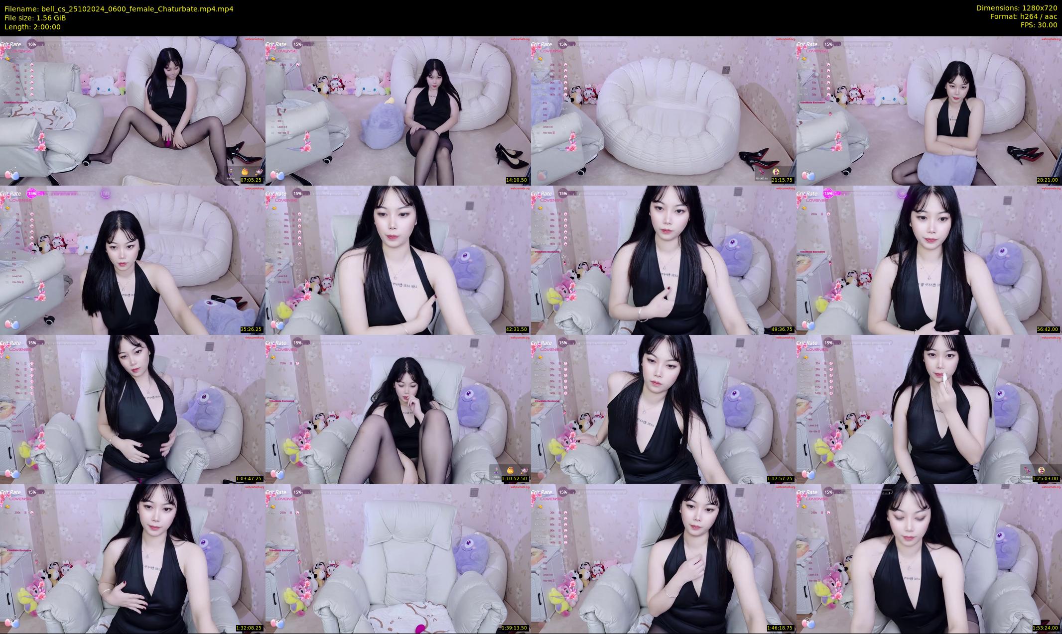 bell_cs — 120 minute Chaturbate female cam show recording, 720p, Oct 25, 2024