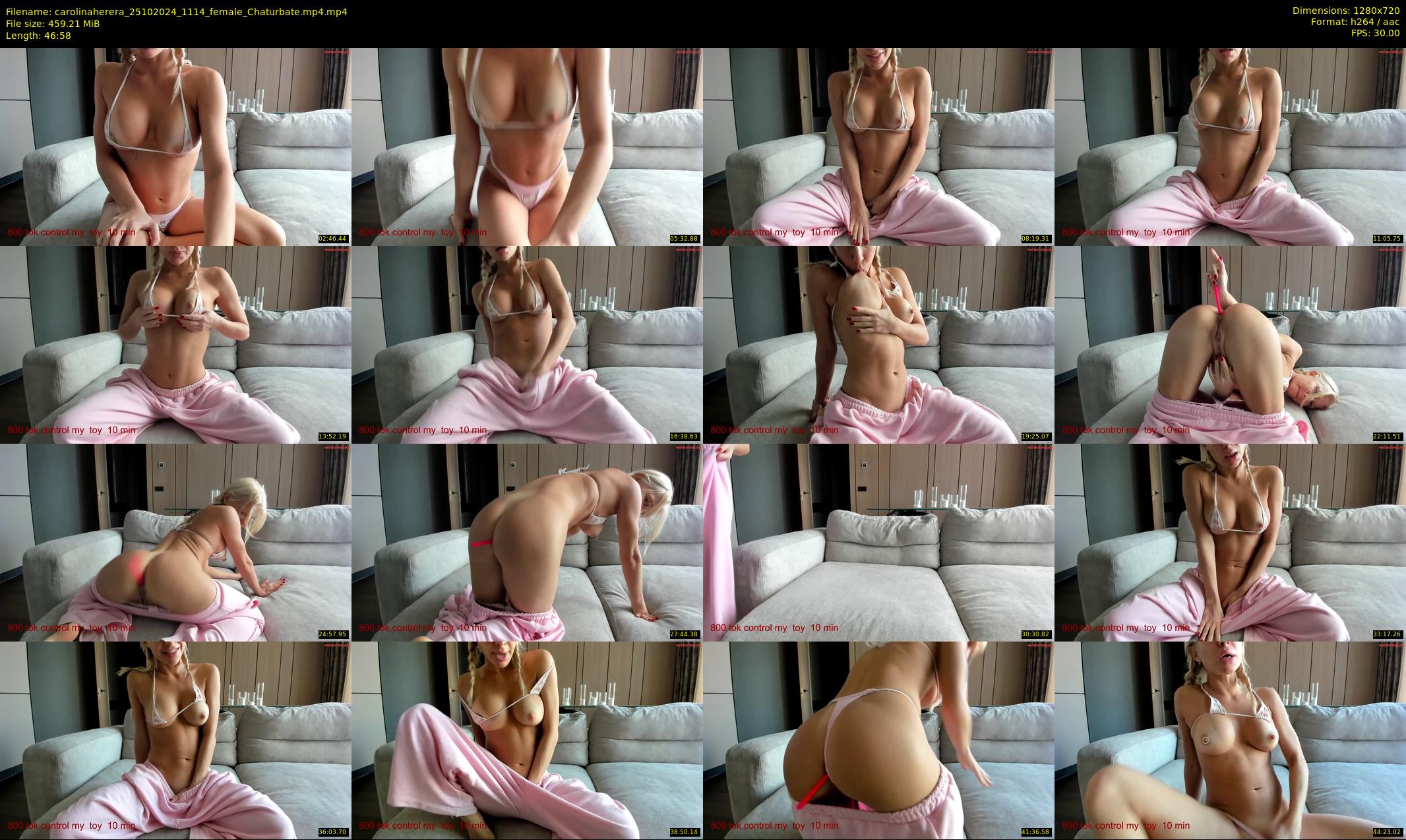 carolinaherera — 47 minute Chaturbate female cam show recording, 720p, Oct 25, 2024