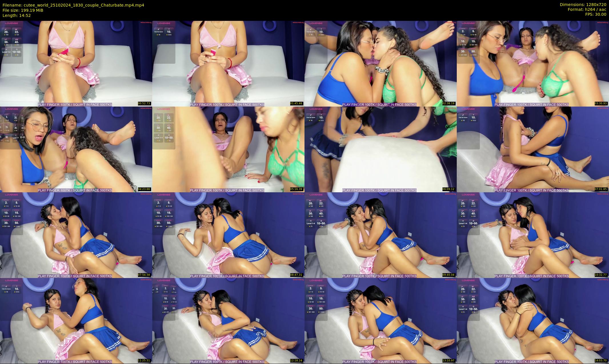 cutee_world — 15 minute Chaturbate female cam show recording, 720p, Oct 25, 2024