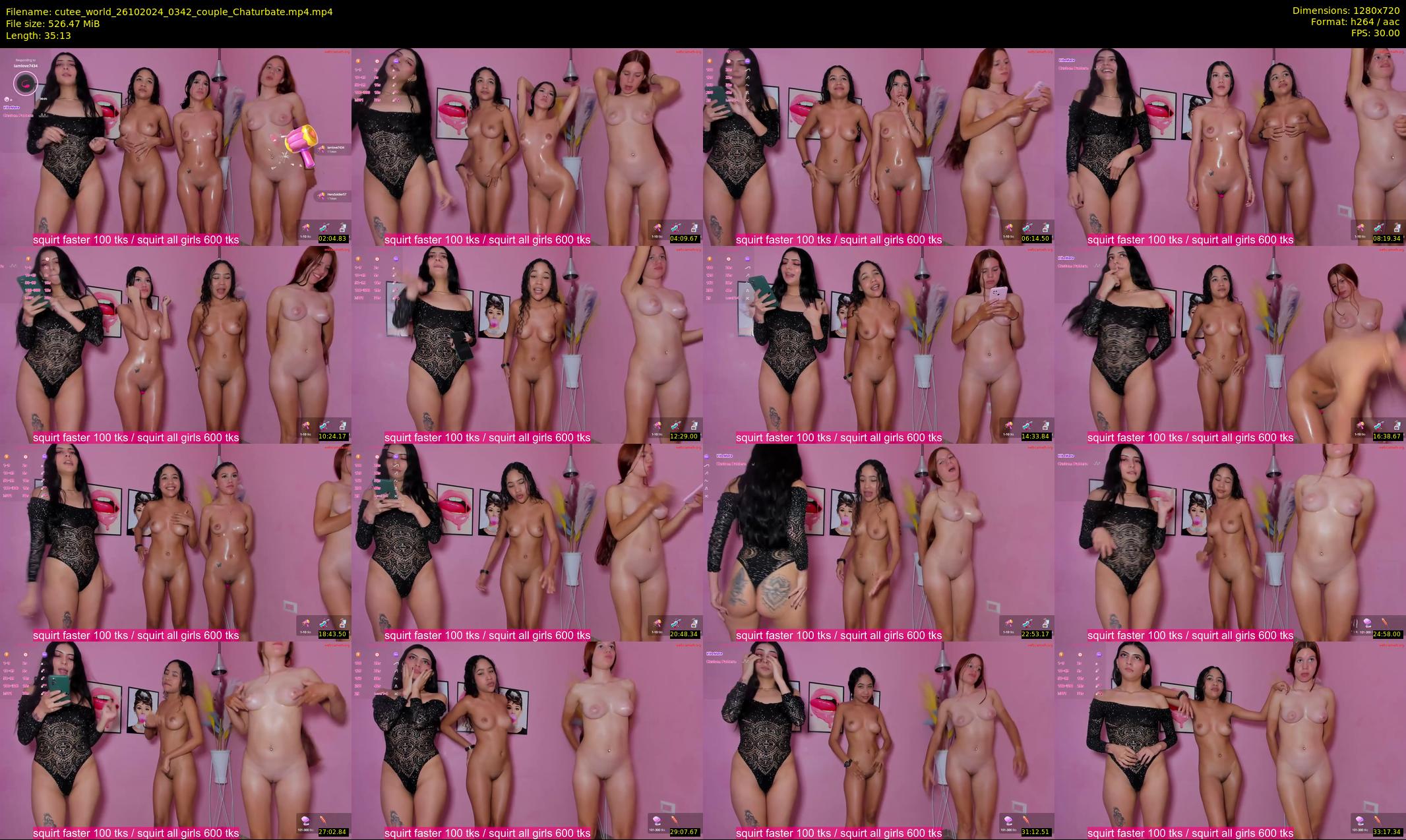 cutee_world — 36 minute Chaturbate female cam show recording, 720p, Oct 26, 2024
